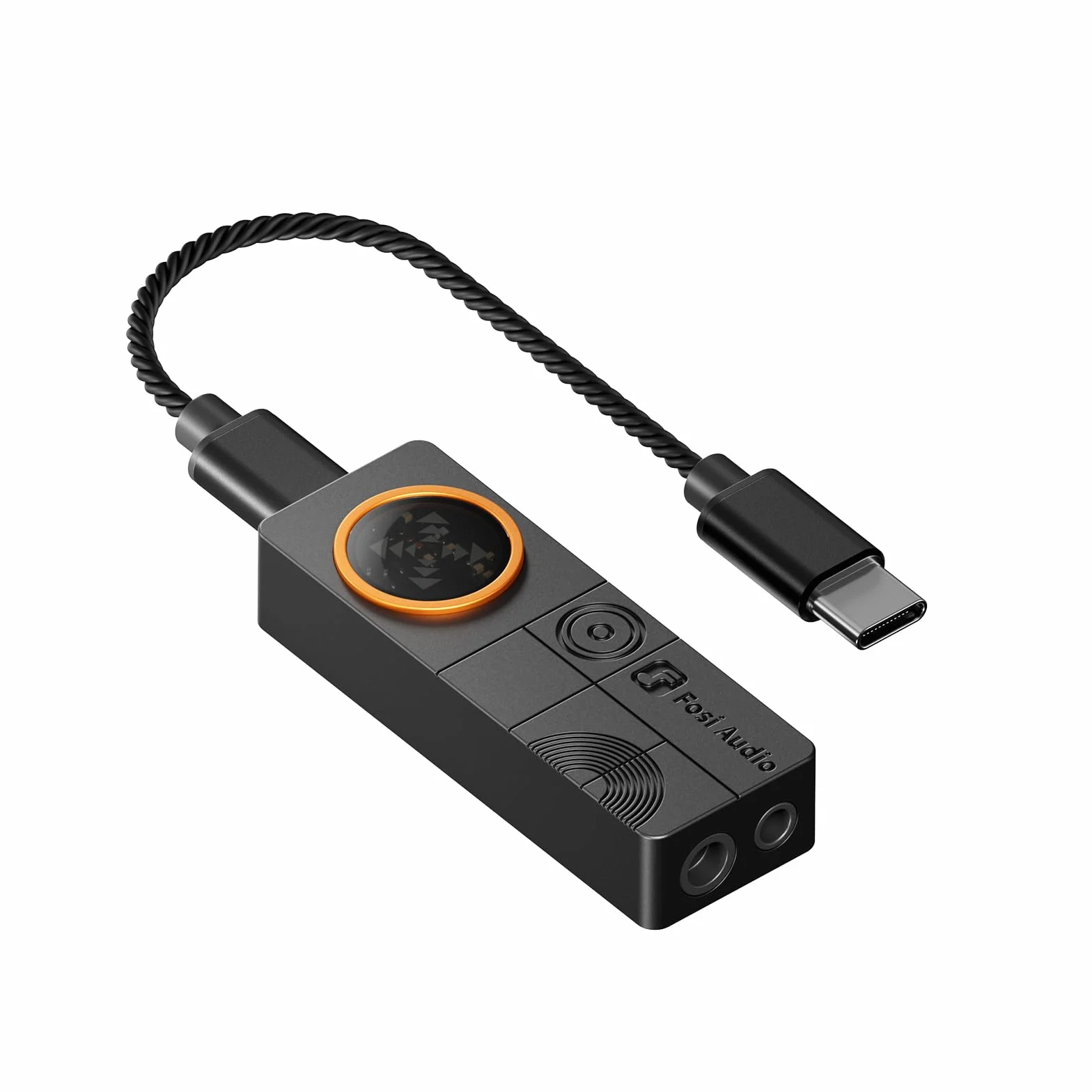 Fosi Audio DS3 USB-C DAC Amplificatore per Cuffie, con Audio Spaziale 7.1 per Gaming, ES9039Q2M XMOS POWERED, DSD512, 3,5 mm Singolo 4,4 mm Bilanciato, per PC/Telefono/PS5/Switch, Nero