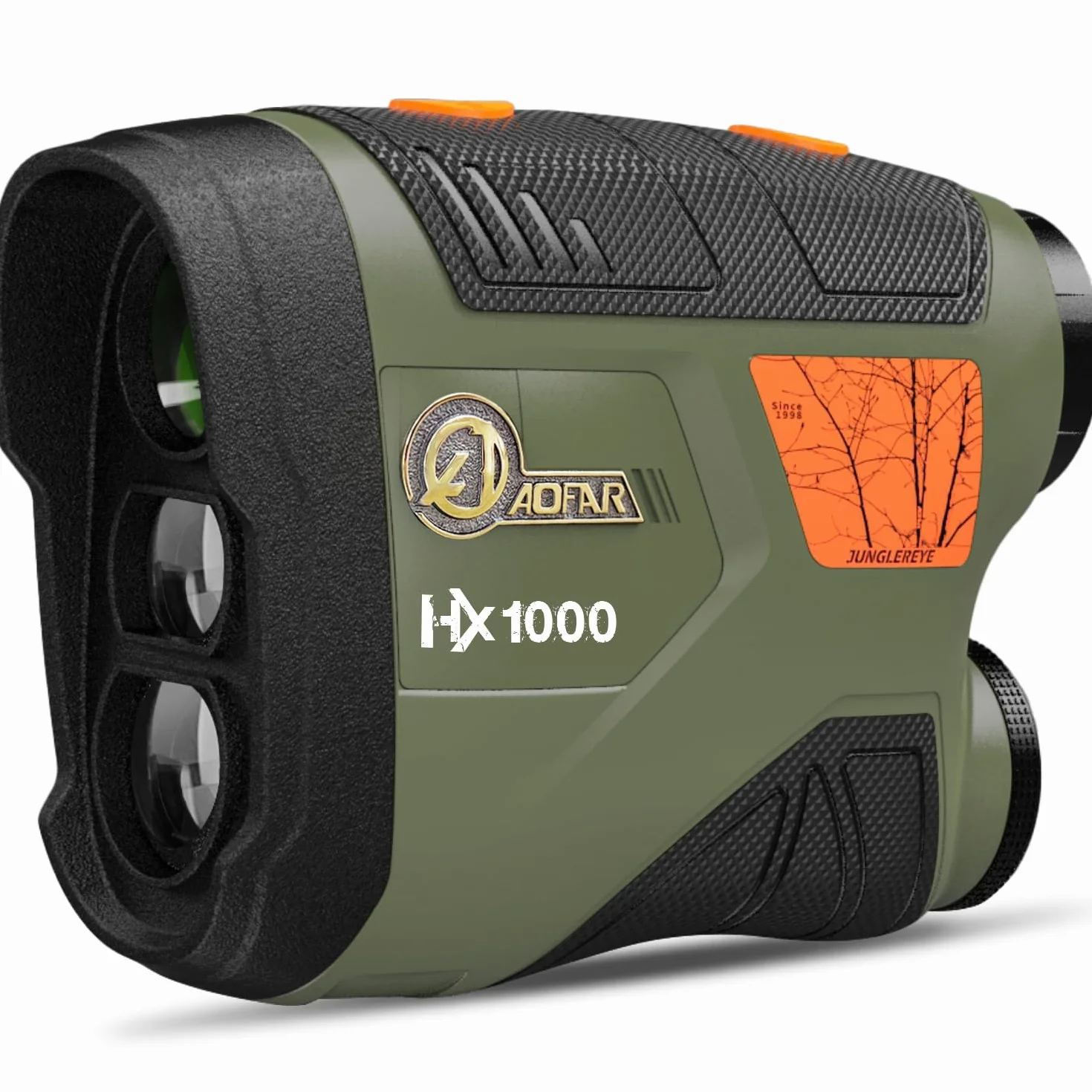 AOFAR HX1000 Telemetro Laser da Caccia 1000 iarde, Misurazione Distanza Angolare e Orizzontale, Modalità Scansione e Velocità, 6x Ingrandimento, Impermeabile, Batteria Inclusa