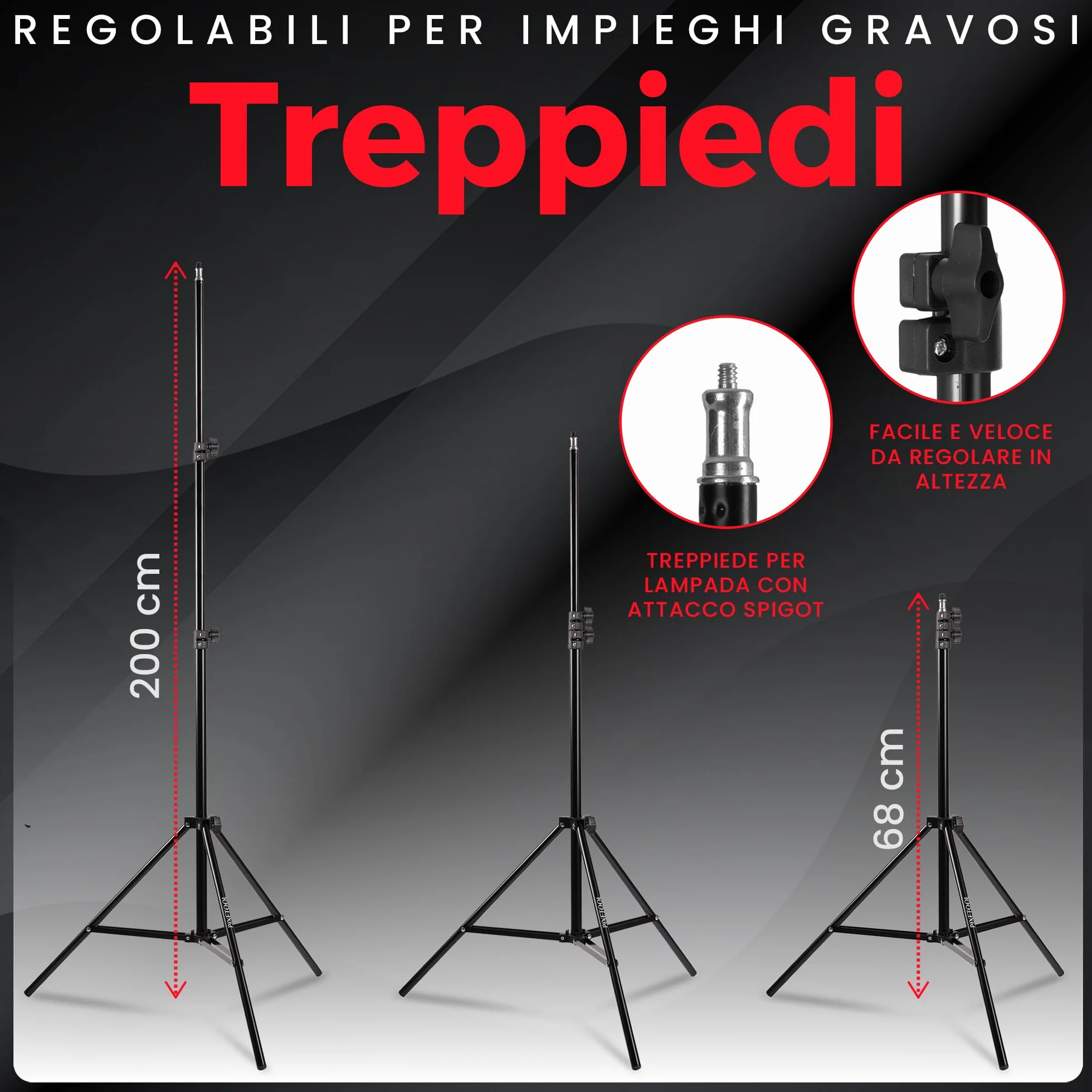 Set Studio Fotografico - Softbox - Green Screen Con Supporto (3m x 3m) - Fondale fotografica - Godox – Lampada - Sfondo - Luce Fotografiche Per Video Foto - Fotografia Streaming Giochi Gaming
