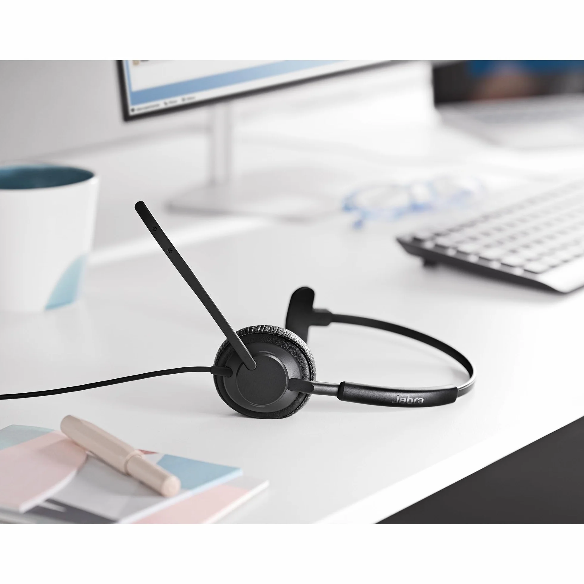 Jabra Engage 50 II Cuffie Mono Cablate, USB-C, Ottimizzato per Microsoft Teams, Mono, Controller incluso
