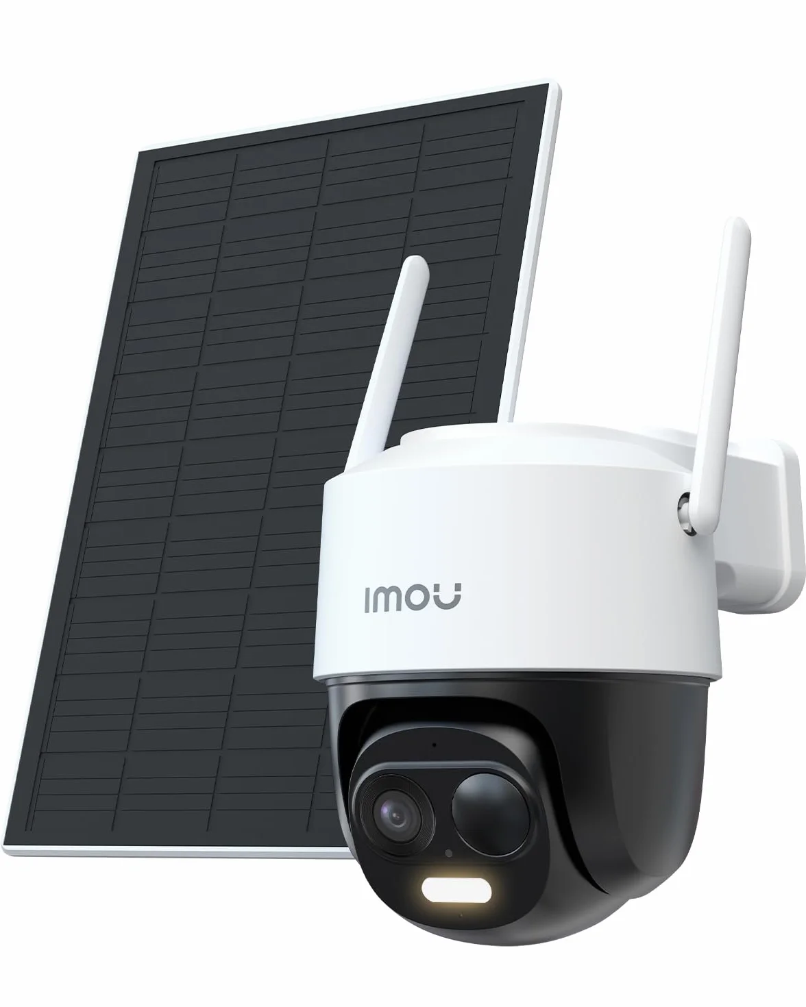 Imou 2K Telecamera da Esterno WiFi Senza Fili Solare con Batteria 5000mAh, 360° PTZ, 2.4GHz, Rilevamento PIR, Visione Notturna a Colori, IP65