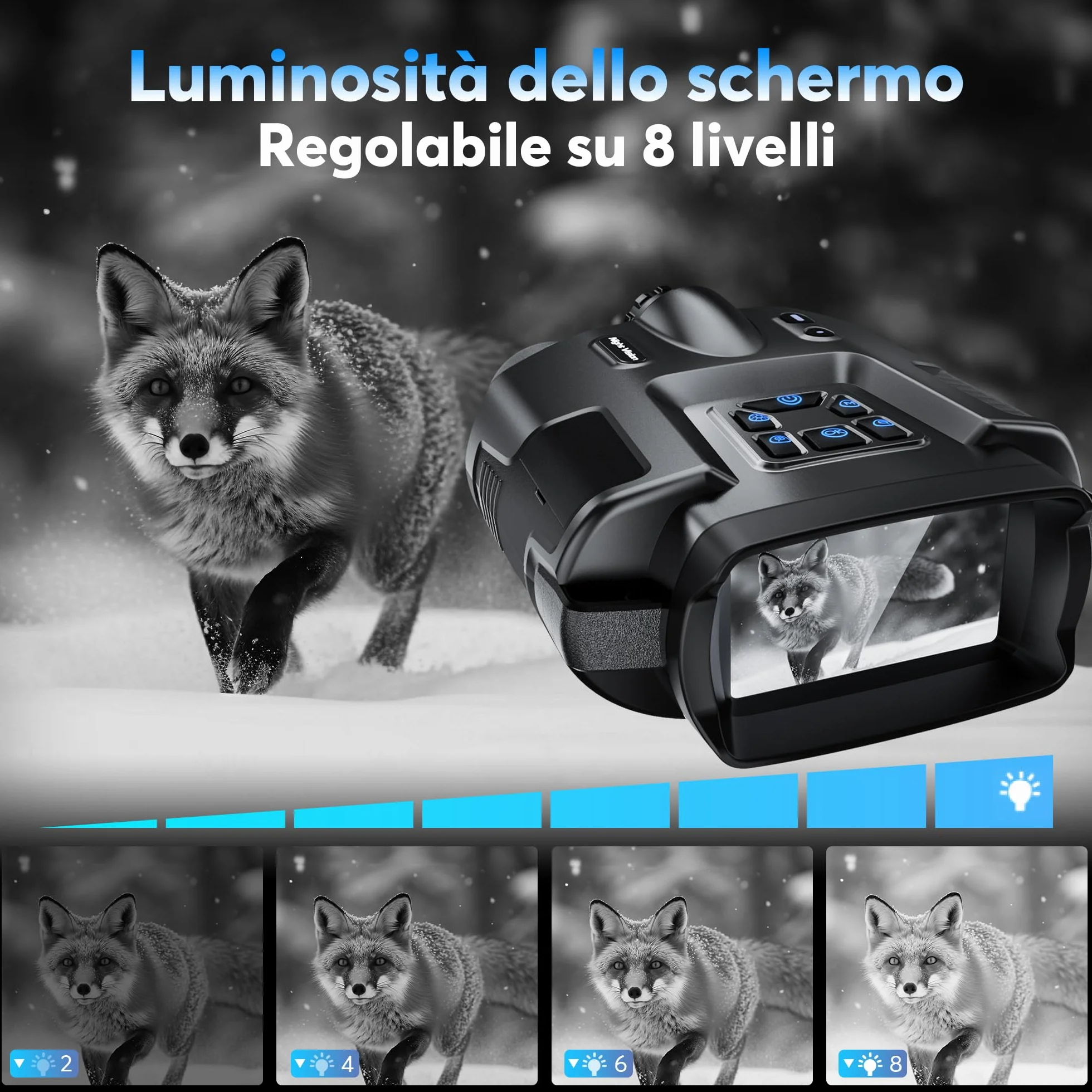 Binocolo Visione Notturna Schermo 3.3’’ TFT