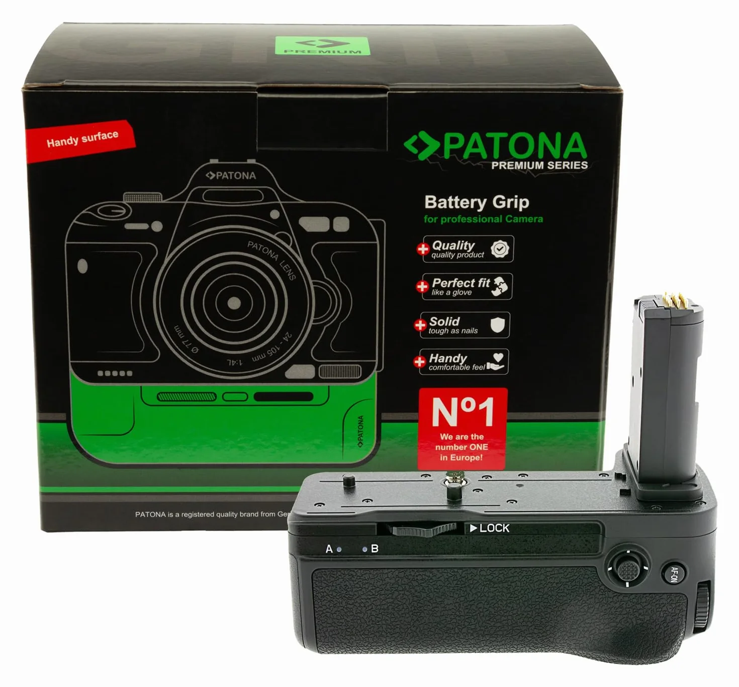 PATONA Battery Grip per Nikon Z6 III (come MB-N14) – vano per 2x EN-EL15c/b/a – scatto verticale, ricarica USB-C, telecomando IR incluso – impugnatura ergonomica 282 g