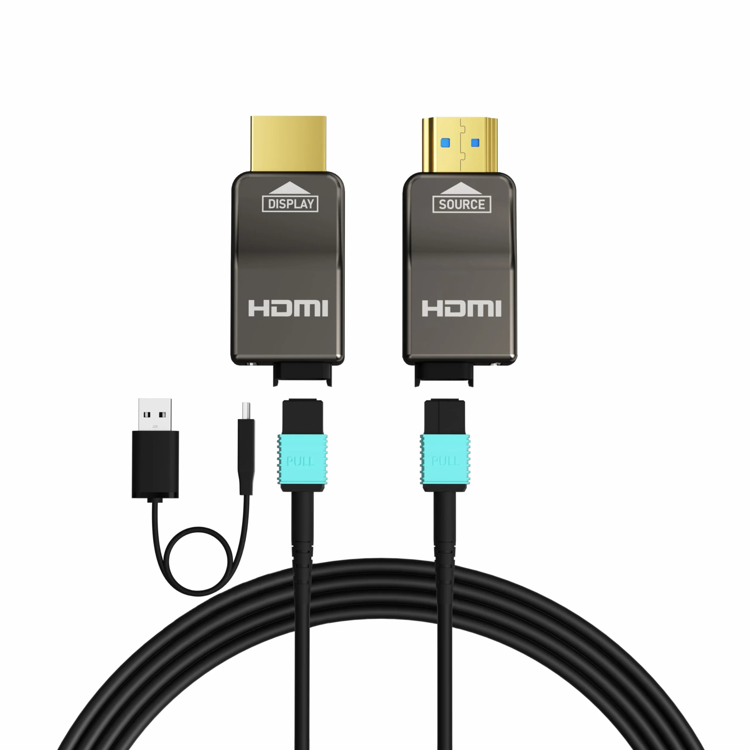 RUIPRO 8K Cavo HDMI 2.1 in fibra ottica pura 10M, connettore staccabile, con guaina rinforzata, Ultra High Speed 48 Gbps, 8K@60Hz, 4K@120Hz, HDR, eARC, compatibile con PS5, Xbox, TV, proiettore, AVR