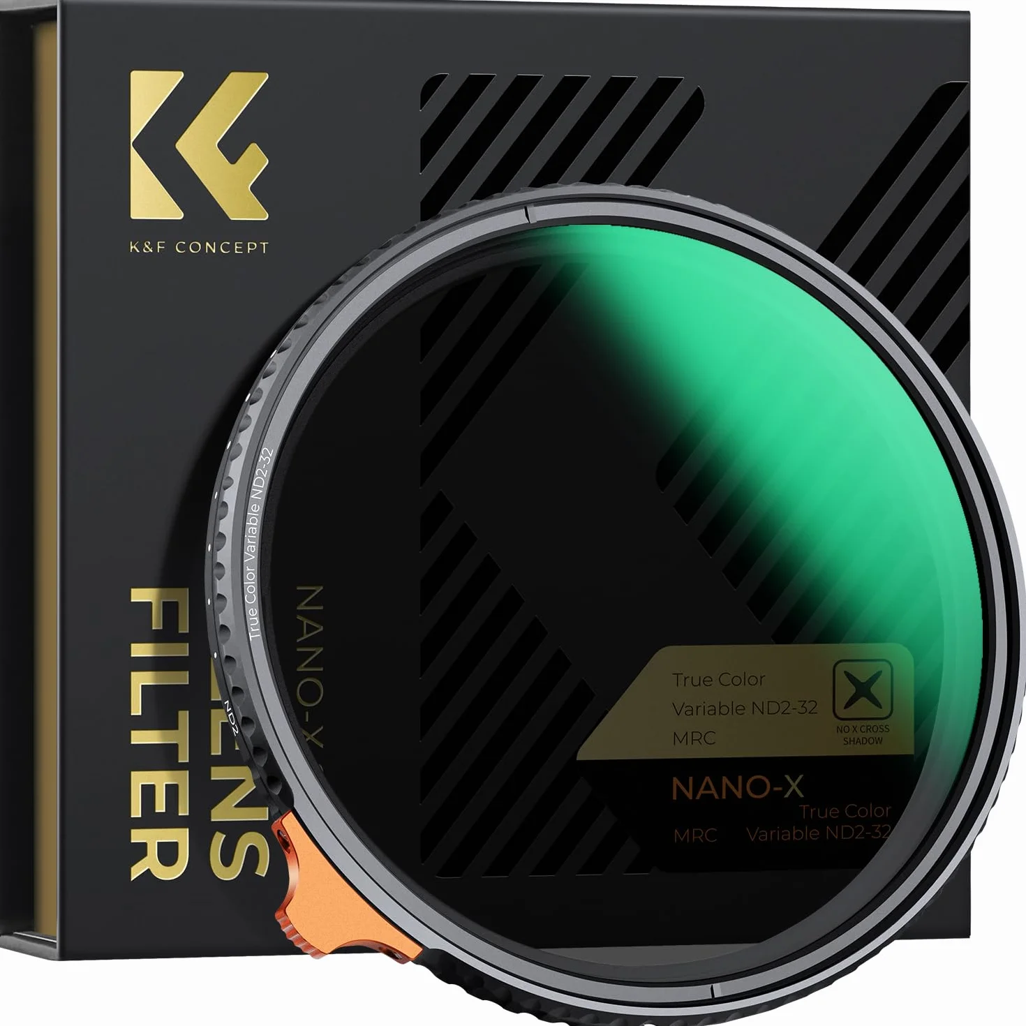 K&F CONCEPT Nano-Xcel 95mm Filtro Variable ND2-32 True Color (1-5 Stop), Filtro a Densità Neutra in Vetro Ottico Sottile HD Ultrasottile con Rivestimento Nano a 28 Strati