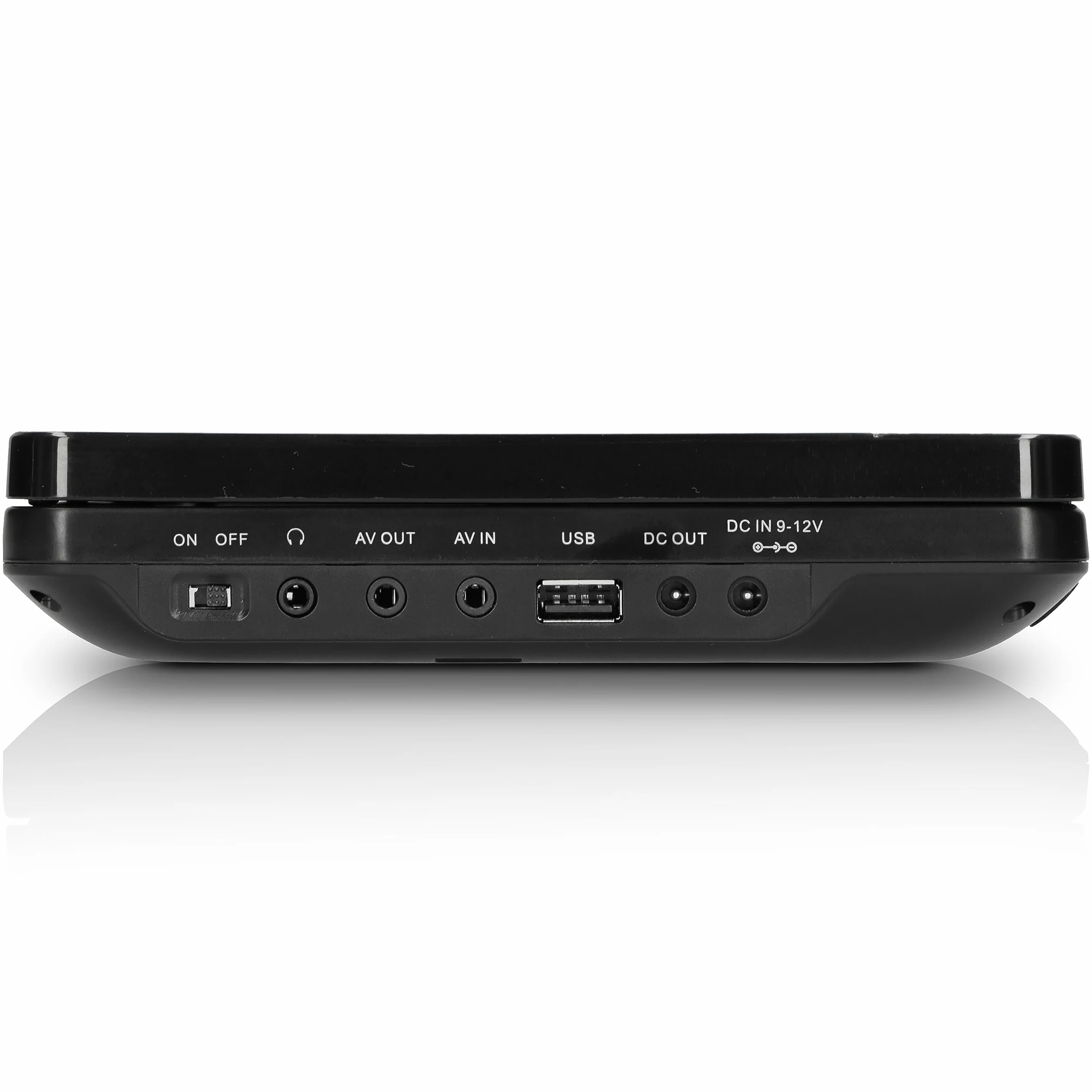 Lenco DVP-939 - Lettore DVD portatile da 2 x 9 pollici con 2 cuffie e 2 supporti per poggiatesta - batteria ricaricabile integrata - ingresso USB - lettore di schede SD - nero
