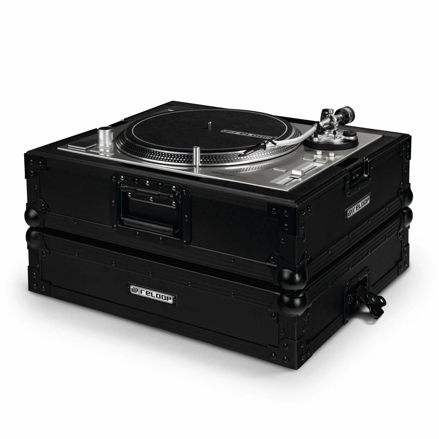 Reloop Premium Turntable Case - angoli di protezione rotondeggianti, costruzione particolarmente robusta, comoda maniglia per il trasporto, nero