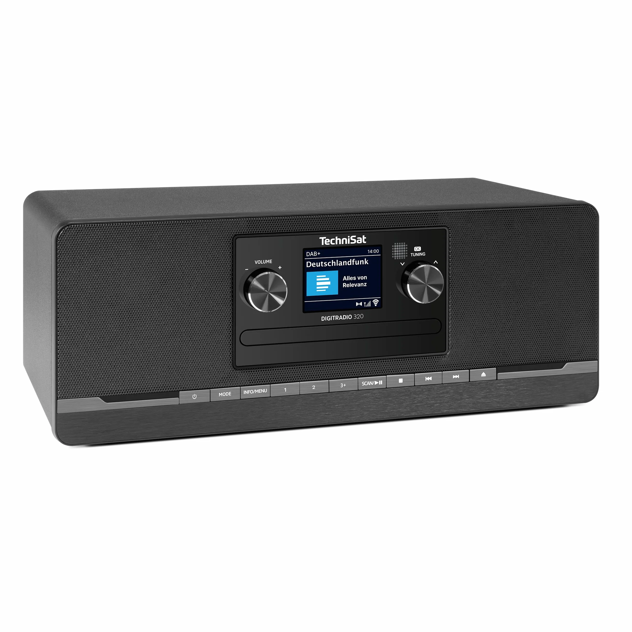 TechniSat DIGITRADIO 320 Radio digitale DAB+ FM CD Bluetooth USB 2×5W RMS TFT