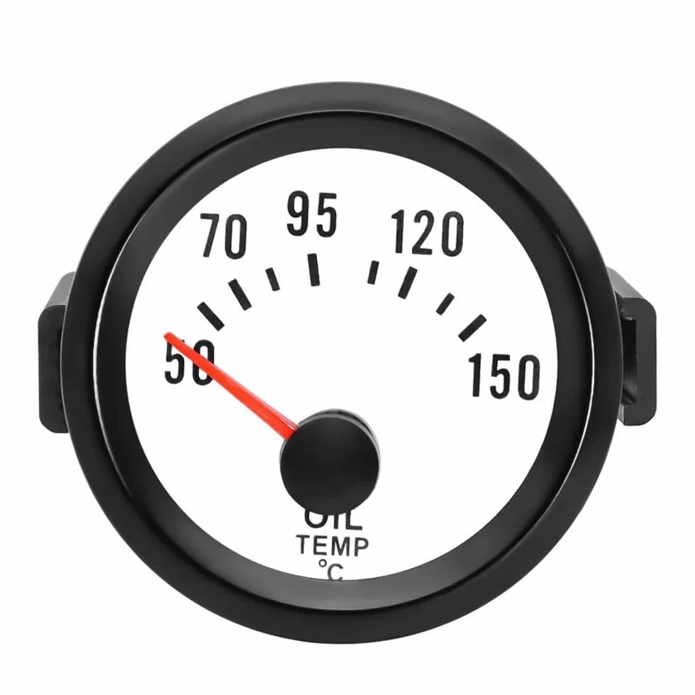 ETOPARS Auto Olio Temperatura Manometro 2 Pollici 52mm Temperatura Dell'olio Misuratore Veicolo Olio Puntatore Indicatore Calibro Blu Luce Olio Temperatura Strumenti
