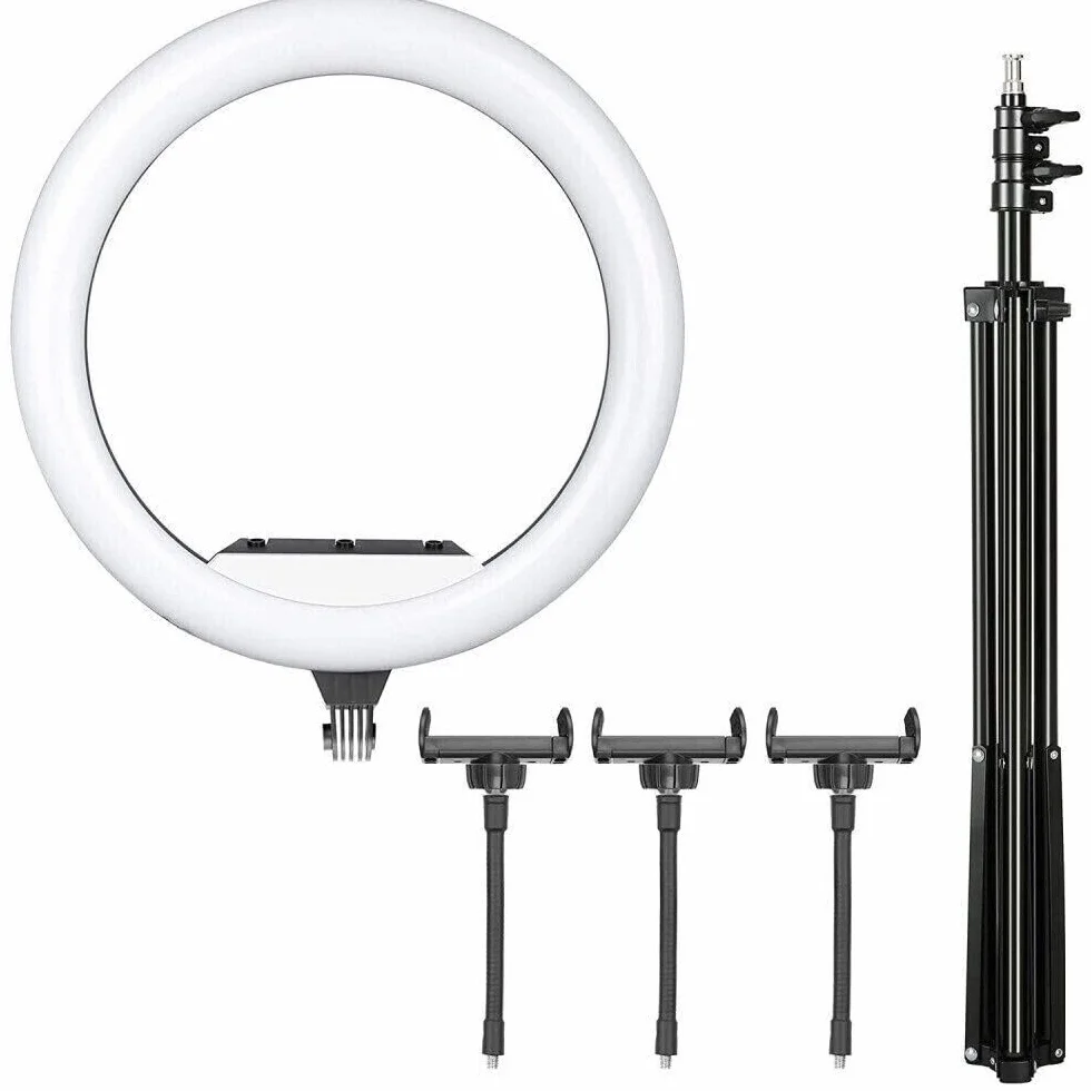 Pierścień świetlny 45 cm profesjonalny z statywem i pilotem Ring Light 18"