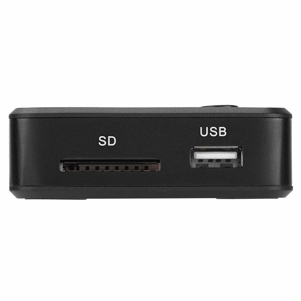 Mini Lettore Multimediale Full HD 1080P Media Player con Telecomando Digitale TV per USB Drive/External Hard Drive 2.5TB / Scheda SD(Black)