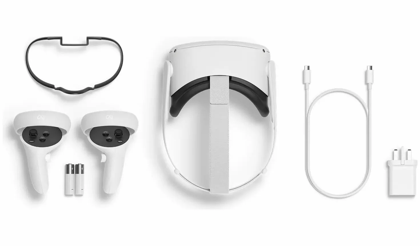 Meta Quest 2 - Cuffie VR All-In-One Avanzate - 128 GB per Personal Computer, bianco