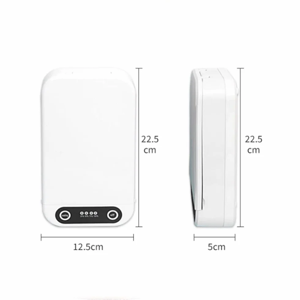 Scatola disinfettante UV per telefono con caricabatterie wireless, uccide batteri e virus, porta di ricarica USB, per maschere telefoniche e gioielli