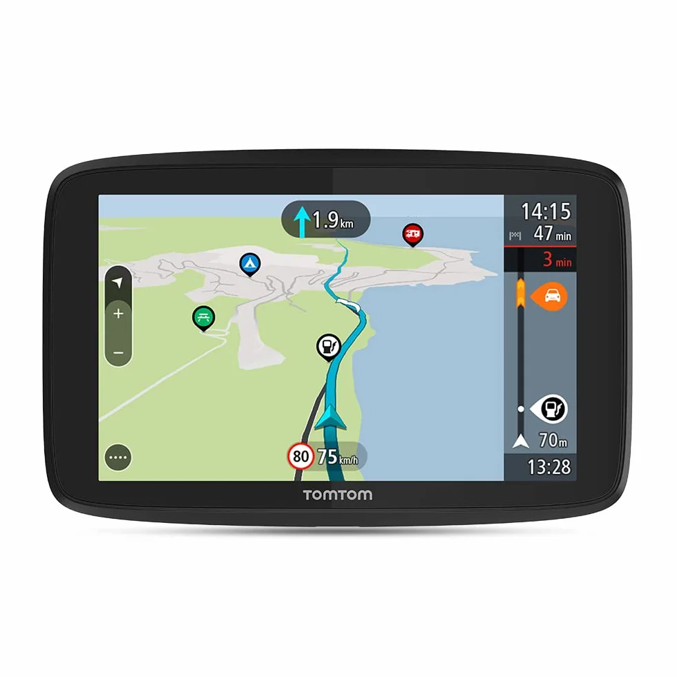 TomTom Navigatore satellitare per camper e roulotte GO Camper Tour (schermo da 6", PDI dedicati per camper e roulotte, aggiornamenti Wi-Fi, TomTom Traffic, avvisi autovelox e mappe dell'Europa)