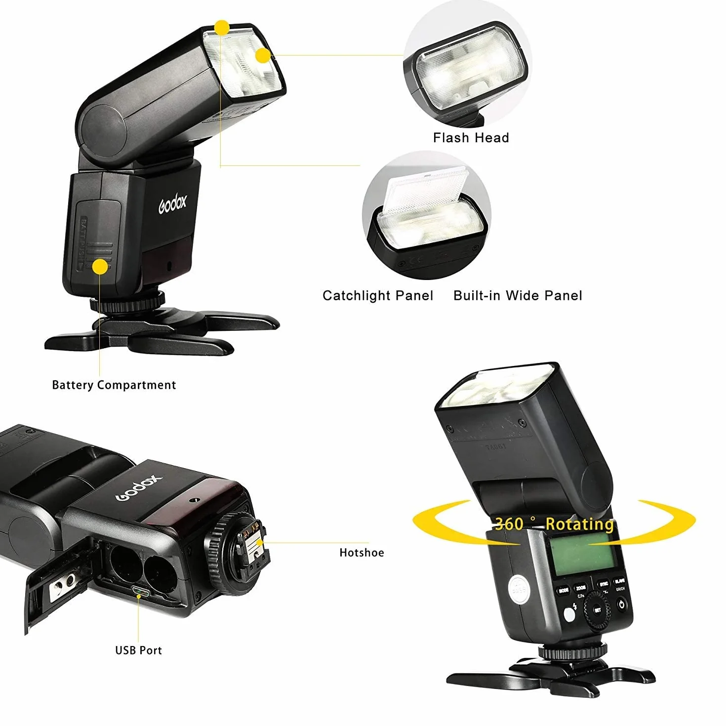 Godox TT350S Thinklite TTL 2,4G HSS Flash Speedlite for Sony A7R A7S A7RII A6300 A6000