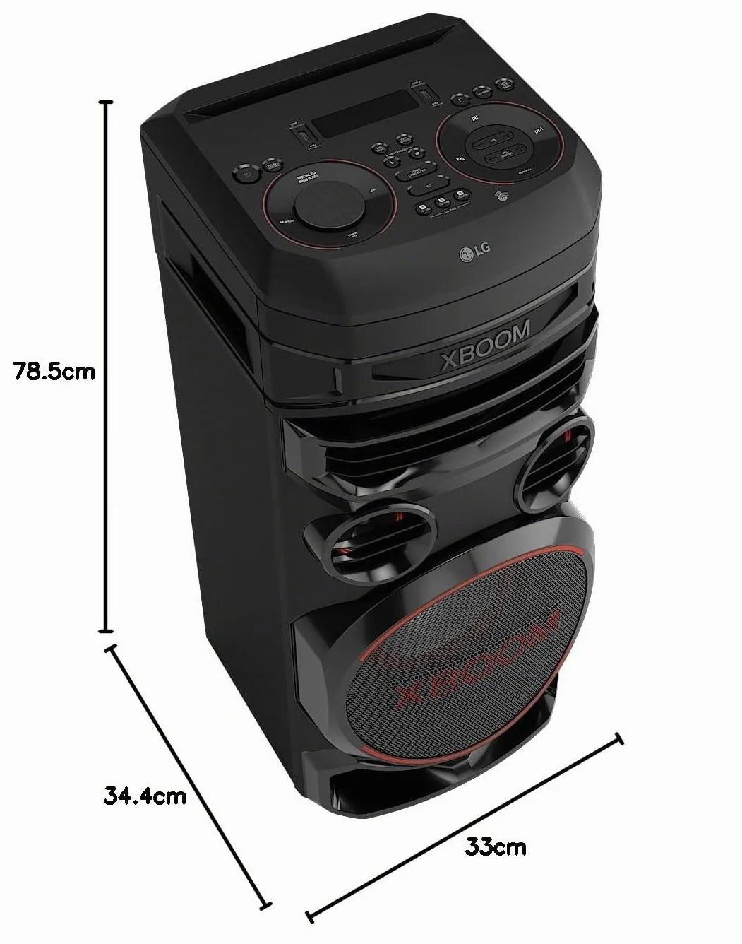 LG XBOOM Cassa Bluetooth, Feste con Suono Potente, Bluetooth Cassa Karaoke, RNC7