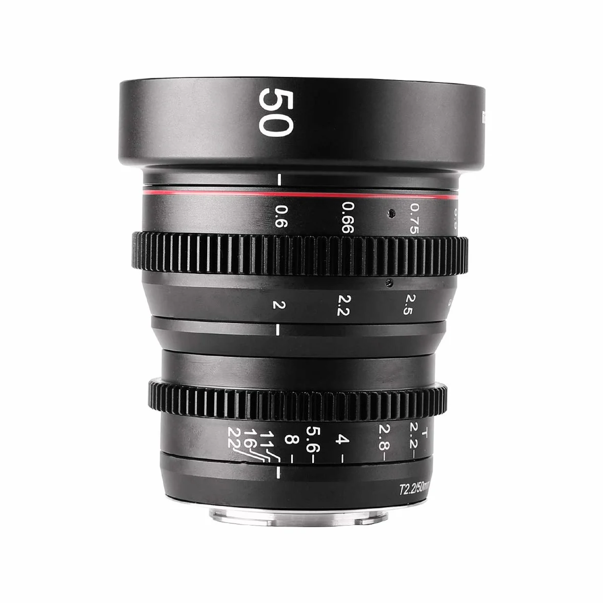 Meike 50mm T2.2 Mini Fixed Prime Manual Focus Wide-Angle Cinema Lens for M43 Micro Four Thirds MFT Mount Cameras BMPCC 4K Z CAM E1 E2 E2C