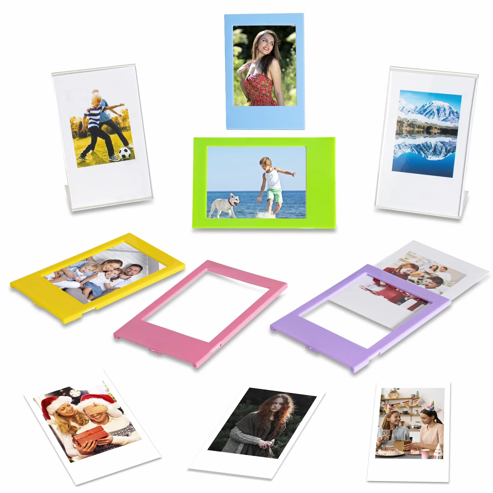 Kit Accessori per Fujifilm Instax Mini 12, Include Custodia Mini 12, Album, Filtri, Cornici da Parete e da Tavolo, Adesivi Decorativi per Bordi e Angoli (Verde Menta)