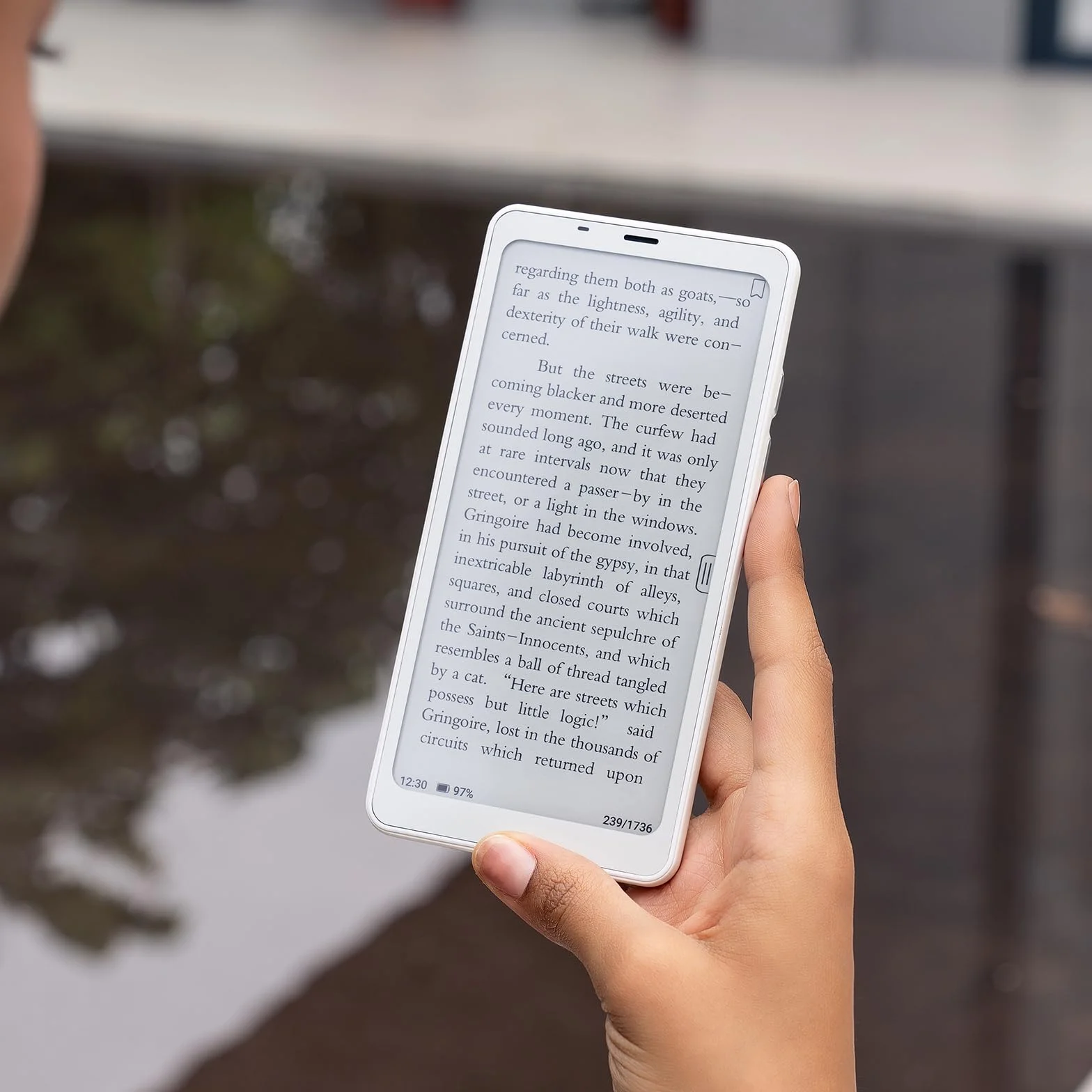 BOOX Palma 6.13" Mobile eCarta Reader 128 GB Android 11 Luce E-Ink Fotocamera (Bianco)