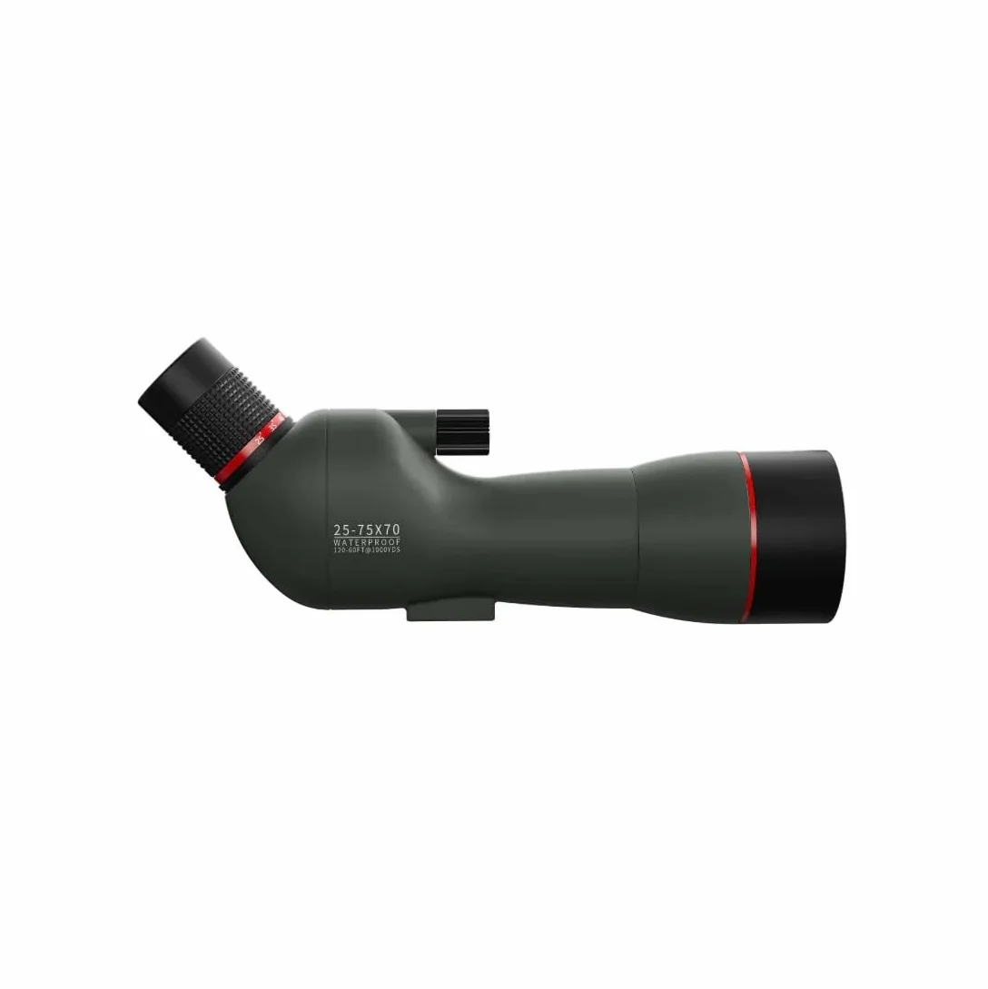 Korons Spotting Scope Spektiv mit 25-75x70 mm Zoomobjektiv(Grũn)