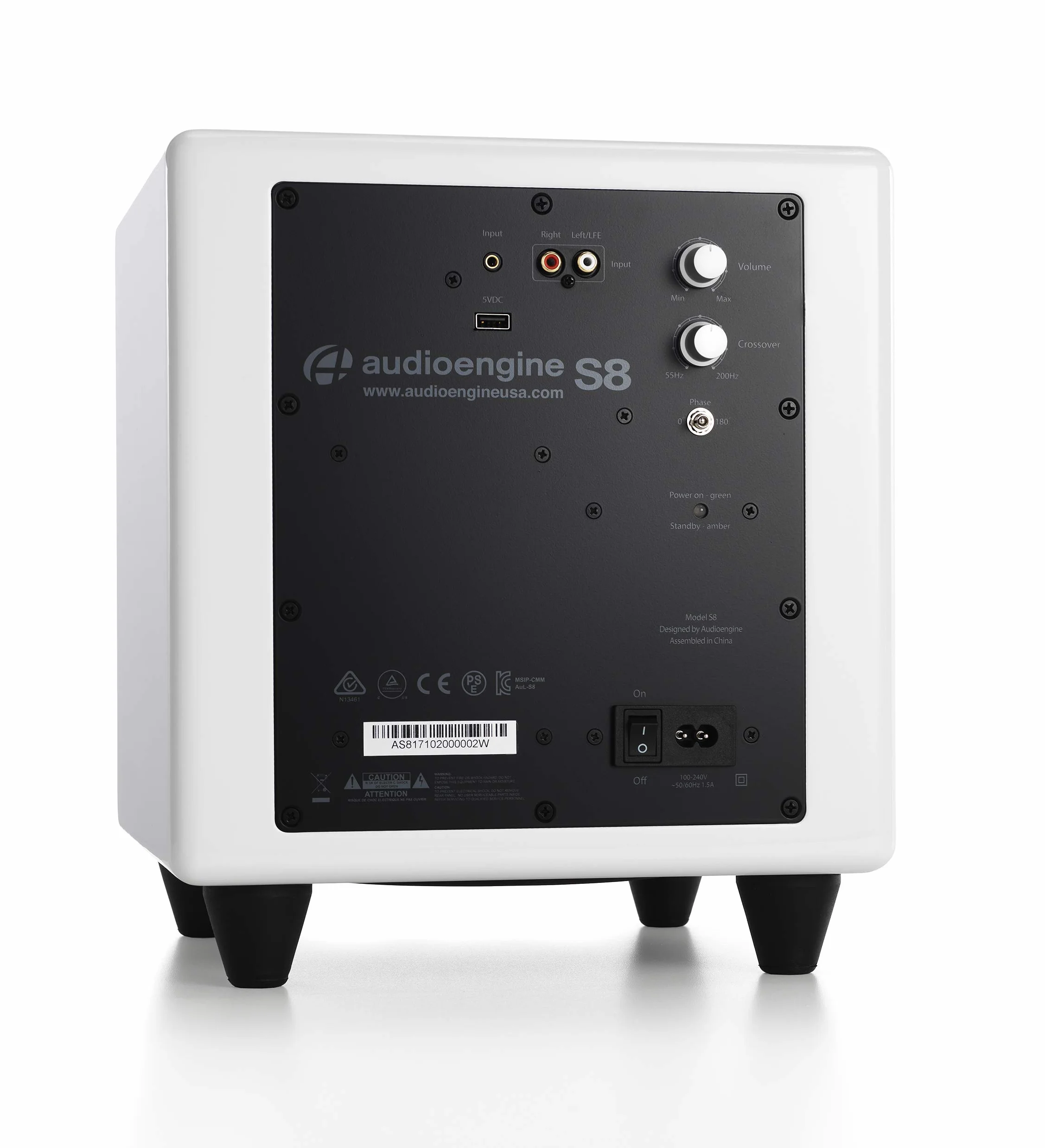 Audioengine S8 Subwoofer 250W 8 cala amplificatore incorporato cassa domestico
