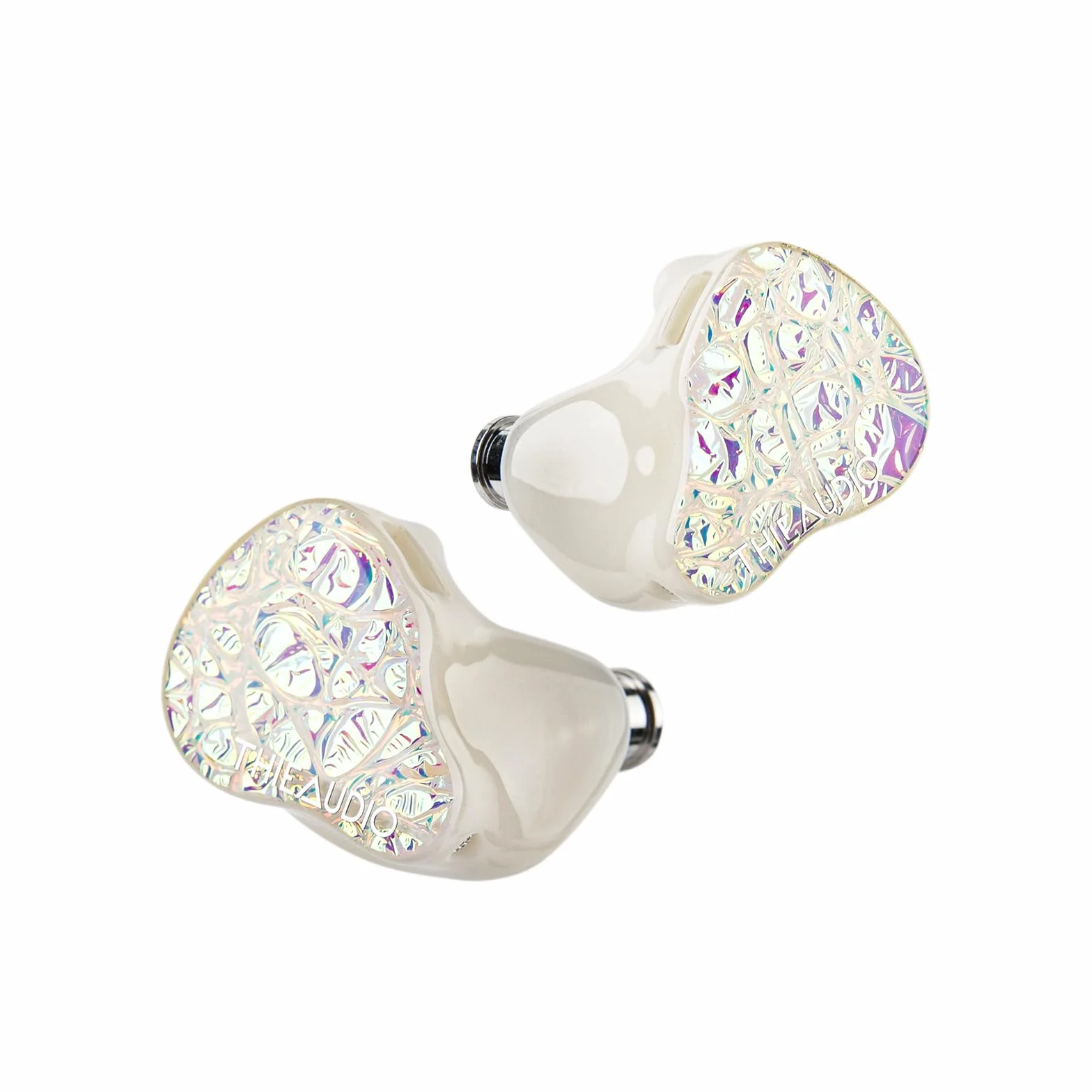 Linsoul THIEAUDIO Hype 4 2DD+4BA Auricolari HiFi In-Ear con bilanciamento tonale, ultimo driver Sonion, cavo OCC IEM staccabile a 2 pin placcato argento per musicista audiofilo (bianco,