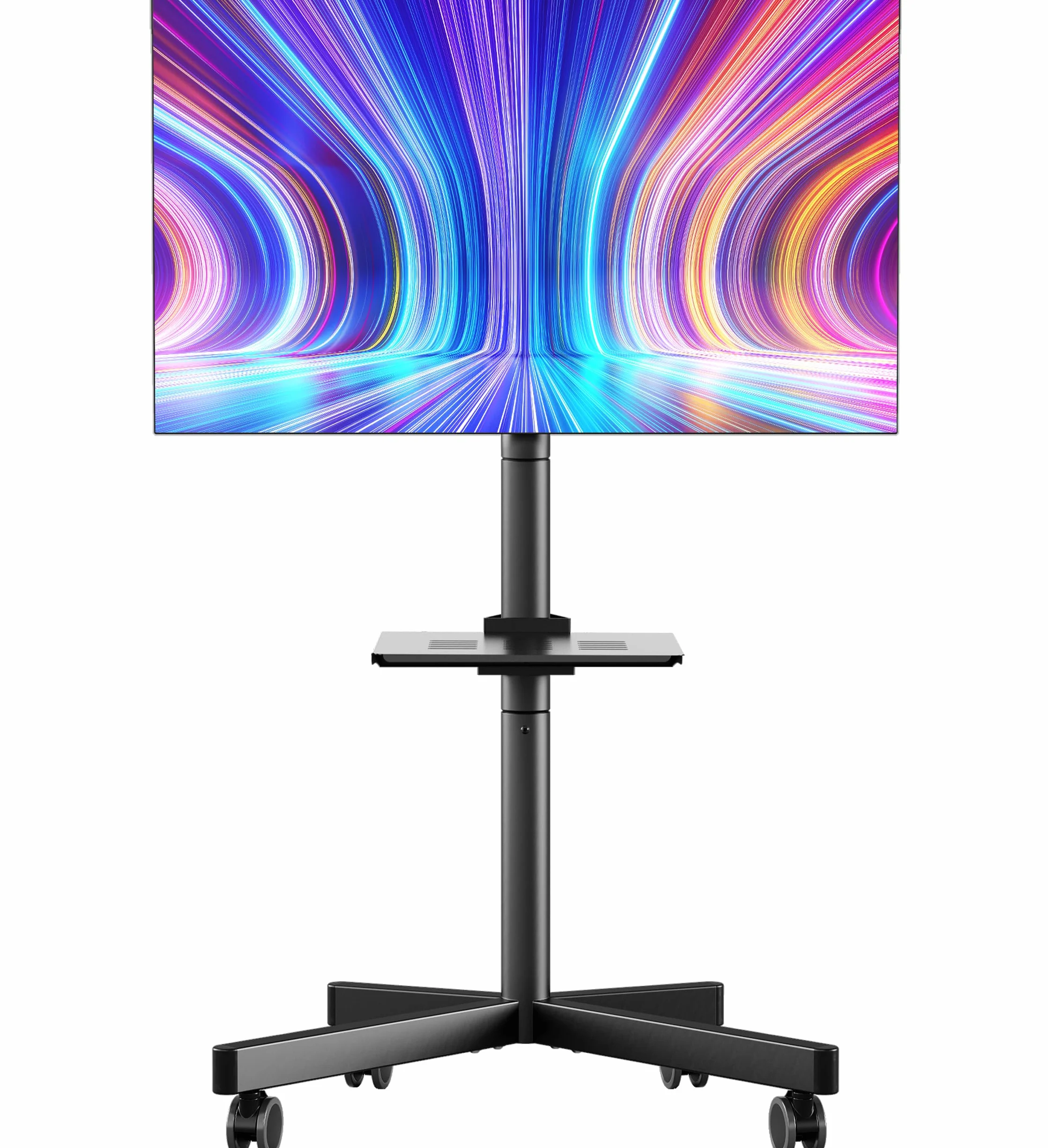 ONKRON Porta TV da Terra Mobile 23"-60" Supporto TV Pavimento VESA 100x100-400x400 45 kg Nero