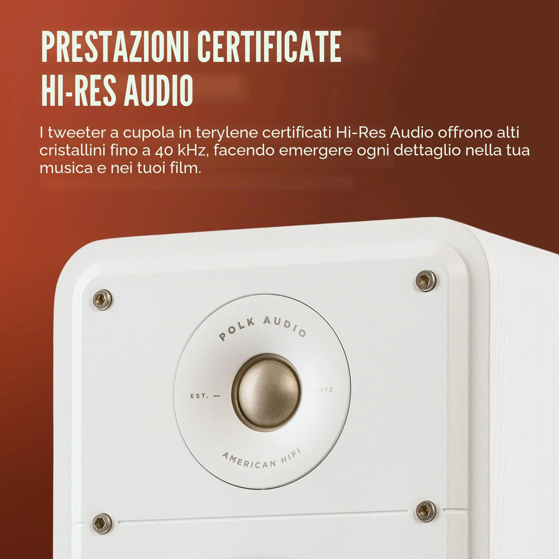 Polk Audio Signature Elite ES50 Diffusore a torre, Bianco