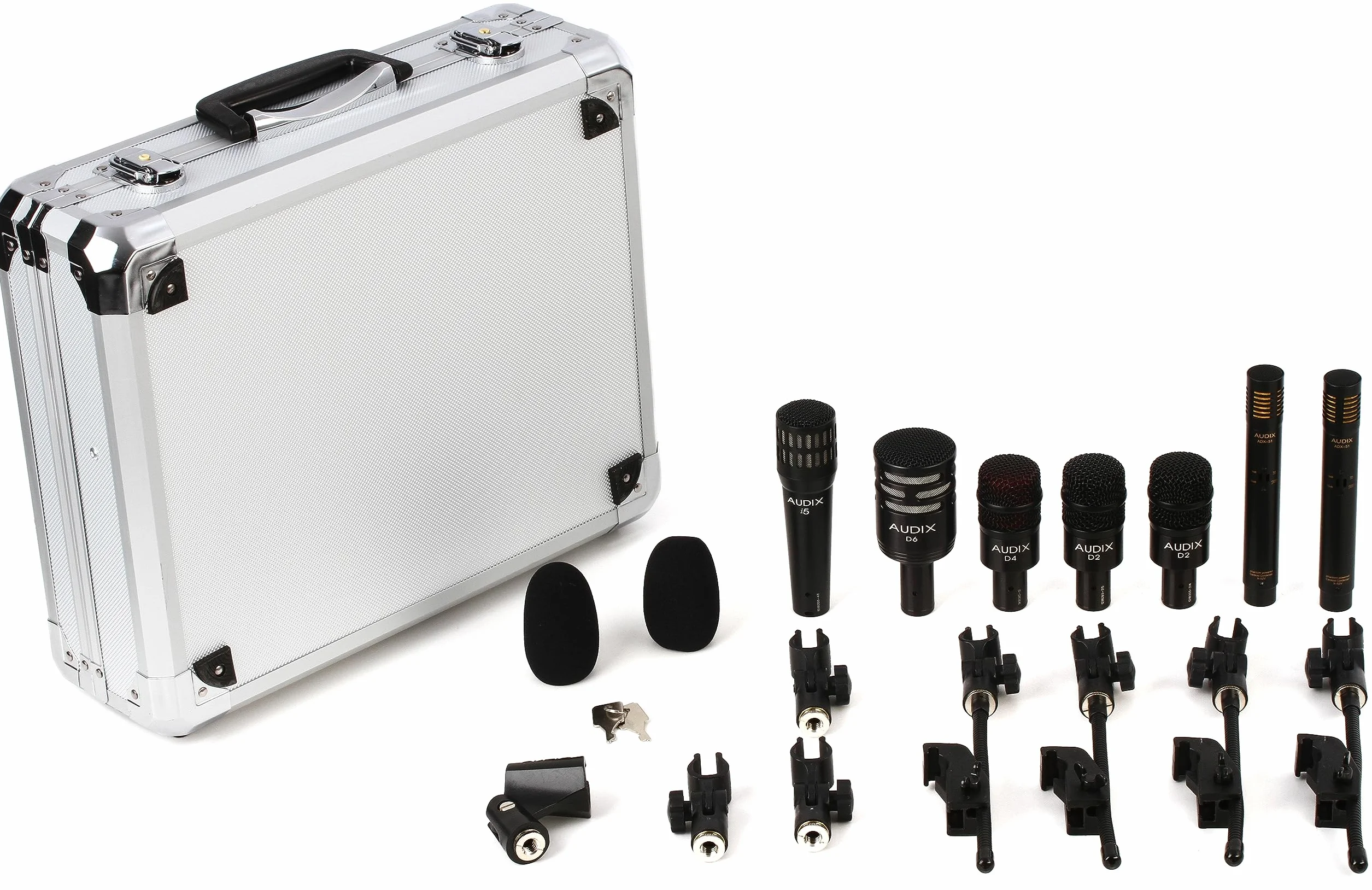 Audix DP7 (valise 1 D6, 1 i5, 2 D2, 1 D4, 2 ADX51, 4 DVICE)