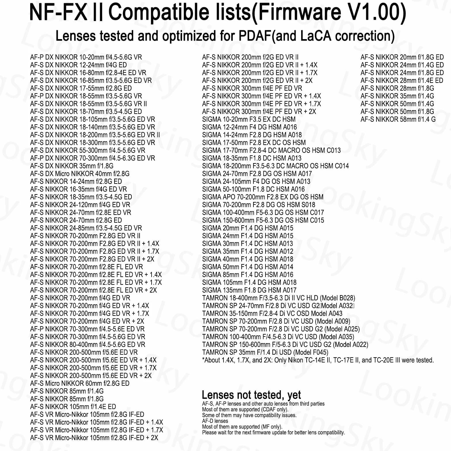Fringer NF-FX II AF Adattatore per obiettivi Nik F su FX AF-S AF-P Sigm Tamr per X-T3 X-Pro3 XT30 X-T4 X-H1 X-T100 X-T200 e altre. (NF-FX II)