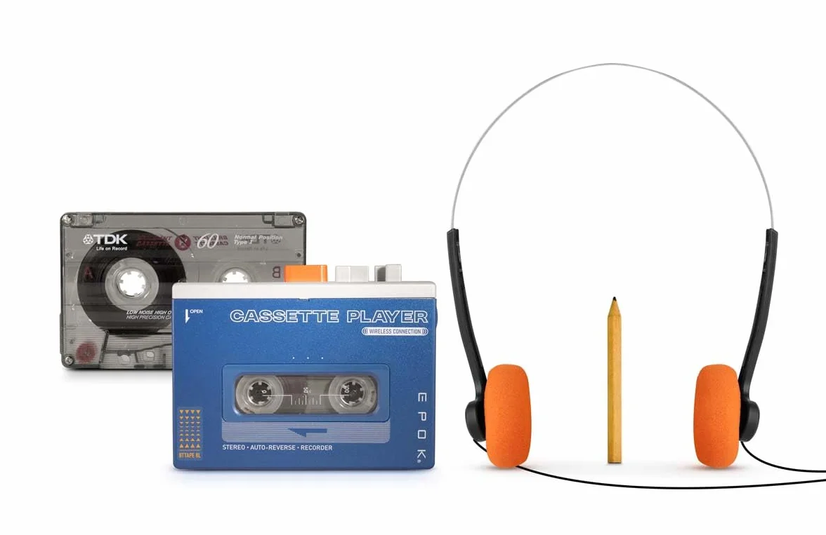 BIGBEN EPOK REWIND+ Lettore Cassette Bluetooth 5.4 Altoparlante BT Ricaricabile USB-C 4-in-1