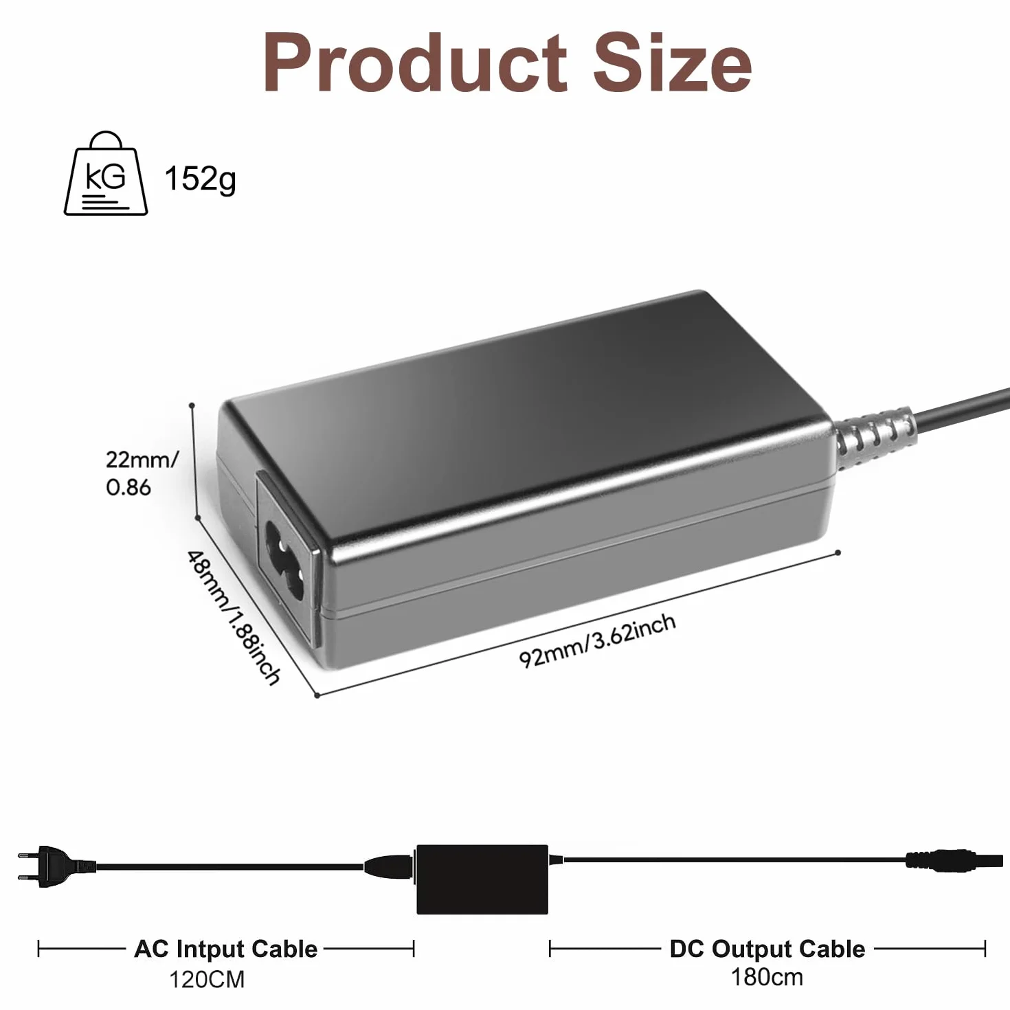 TAIFU 54V 1.1A Alimentatore Caricatore per Ubiquiti PoE Switch PoE Ubiquiti Ultra 60W UniFi S witch Lite USW-Lite-8-POE - S witch NY-PW0L2-05401100 Adattatore Caricabatterie Cavo Alimentazione