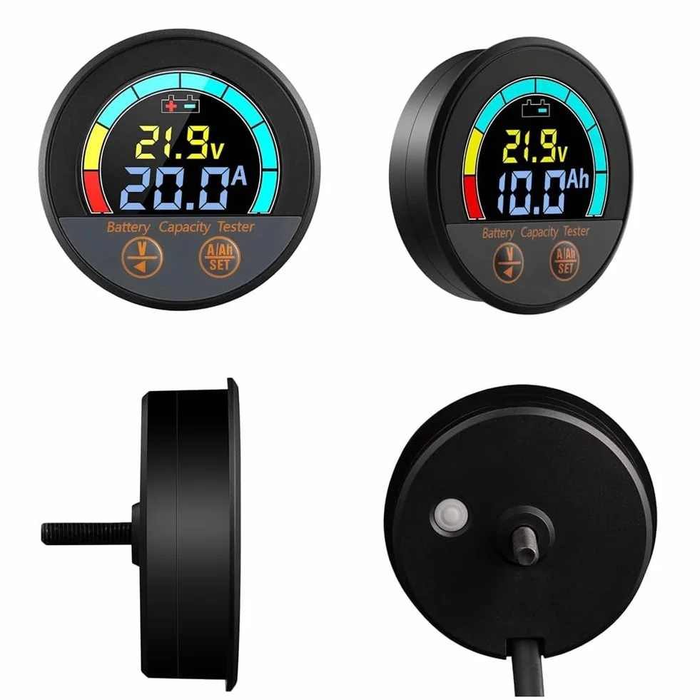 Tester per Batterie Impermeabile IP67 10-100 V 100 A Shunt Monitoraggio SoC Ah Litio LiFePO4