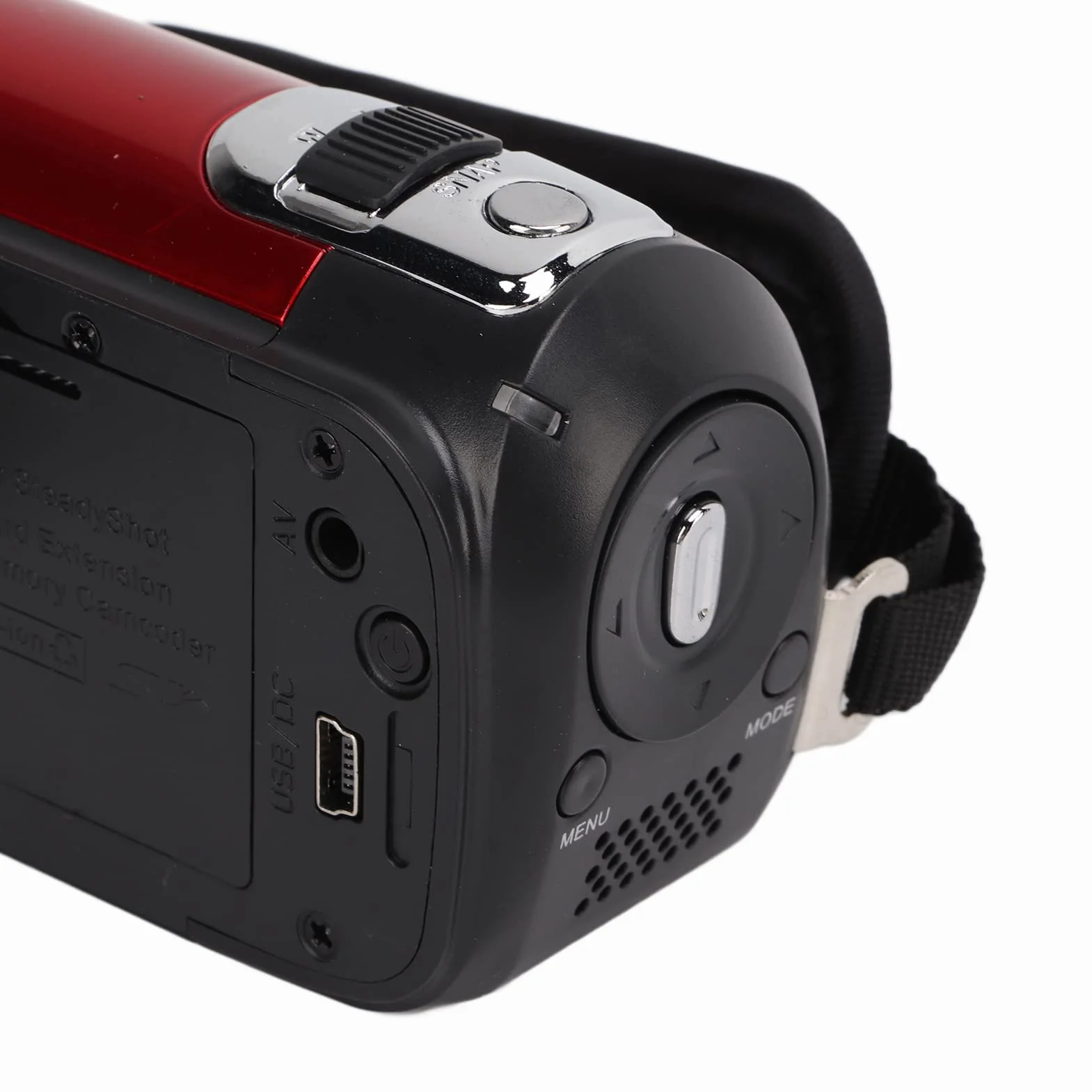 Greensen Videocamera Digitale 4K 48MP, Videoregistratore con Zoom Digitale 16X Videocamera con Schermo Rotante a 270° da 2,7 Pollici per Principianti e Bambini (rosso)