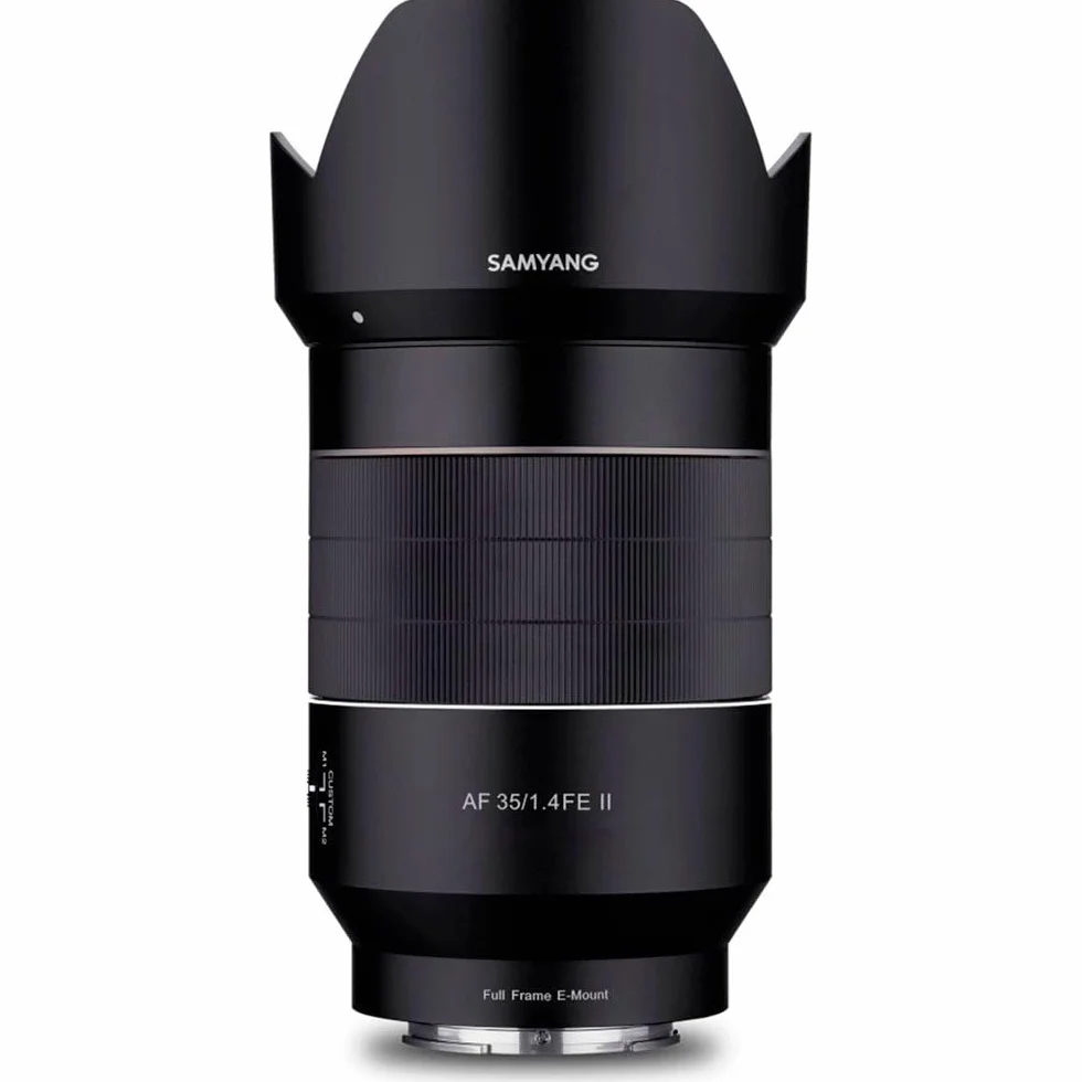 Samyang AF 35mm F1.4 II FE per Sony E - autofocus formato completo e obiettivo grandangolare APS-C lunghezza focale fissa mirrorless Sony E Mount con sistema custodia in alluminio protezione