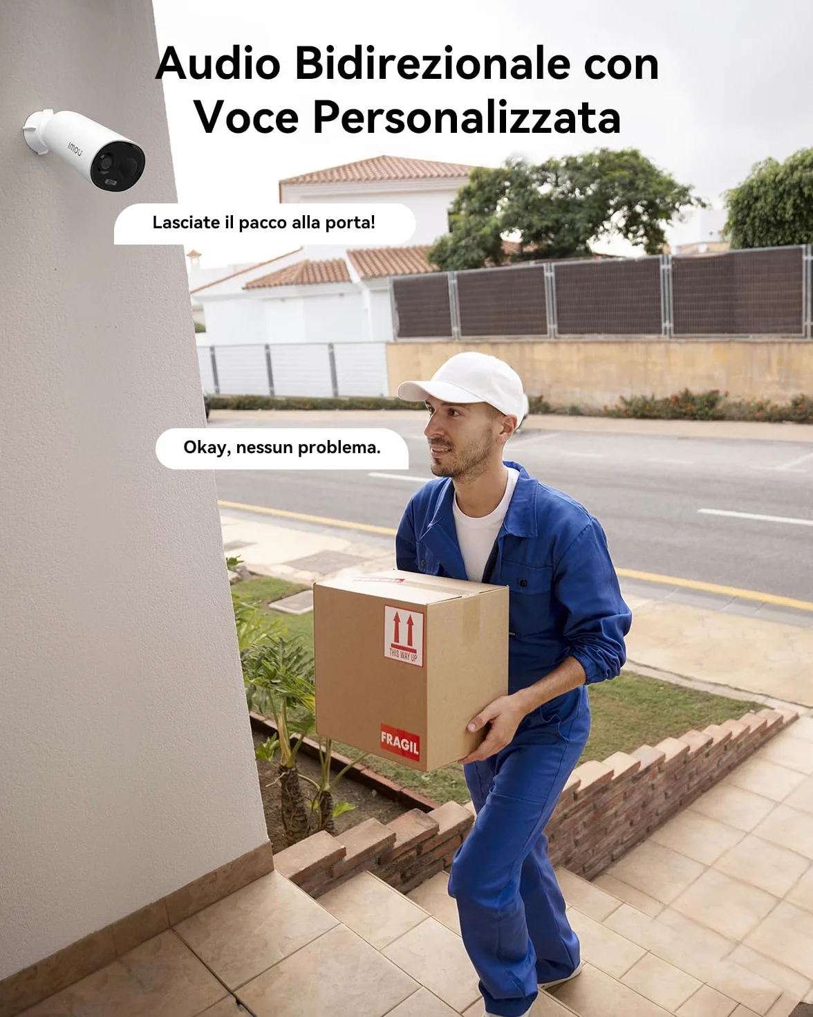 Imou 3K Telecamera Wi-Fi Esterno Senza Fili con Pannello Solare, Videocamera Sorveglianza Esterno Batteria 5MP, Rilevamento Umano/PIR, Visione Notturna a Colori, IP66, Modalità Privata, 2,4ghz