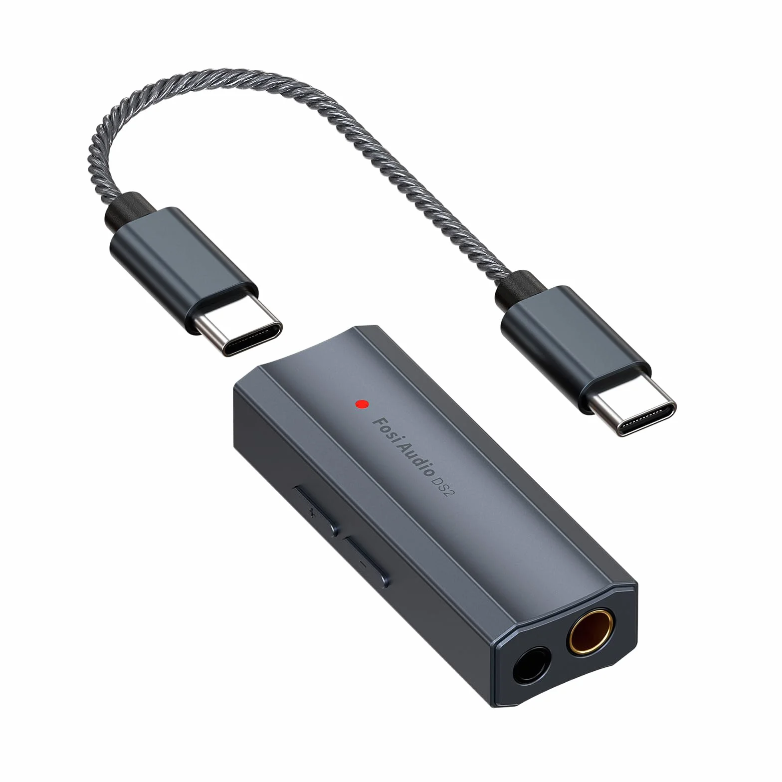 Fosi Audio DS2 DAC Amplificatore Cuffie USB C Hi-Res 32bit/384kHz DSD256 Uscite Doppie 4,4 + 3,5 MM Portatile 16-300Ω Doppio Chip CS43131