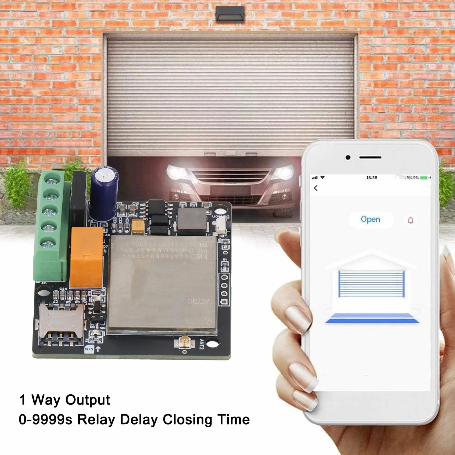CY306 GSM Apriporta Remoto 3G 4G Controller di Accesso GSM 1001 Utenti Mini Controller per Tende Cancello del Garage Facile Installazione e Utilizzo