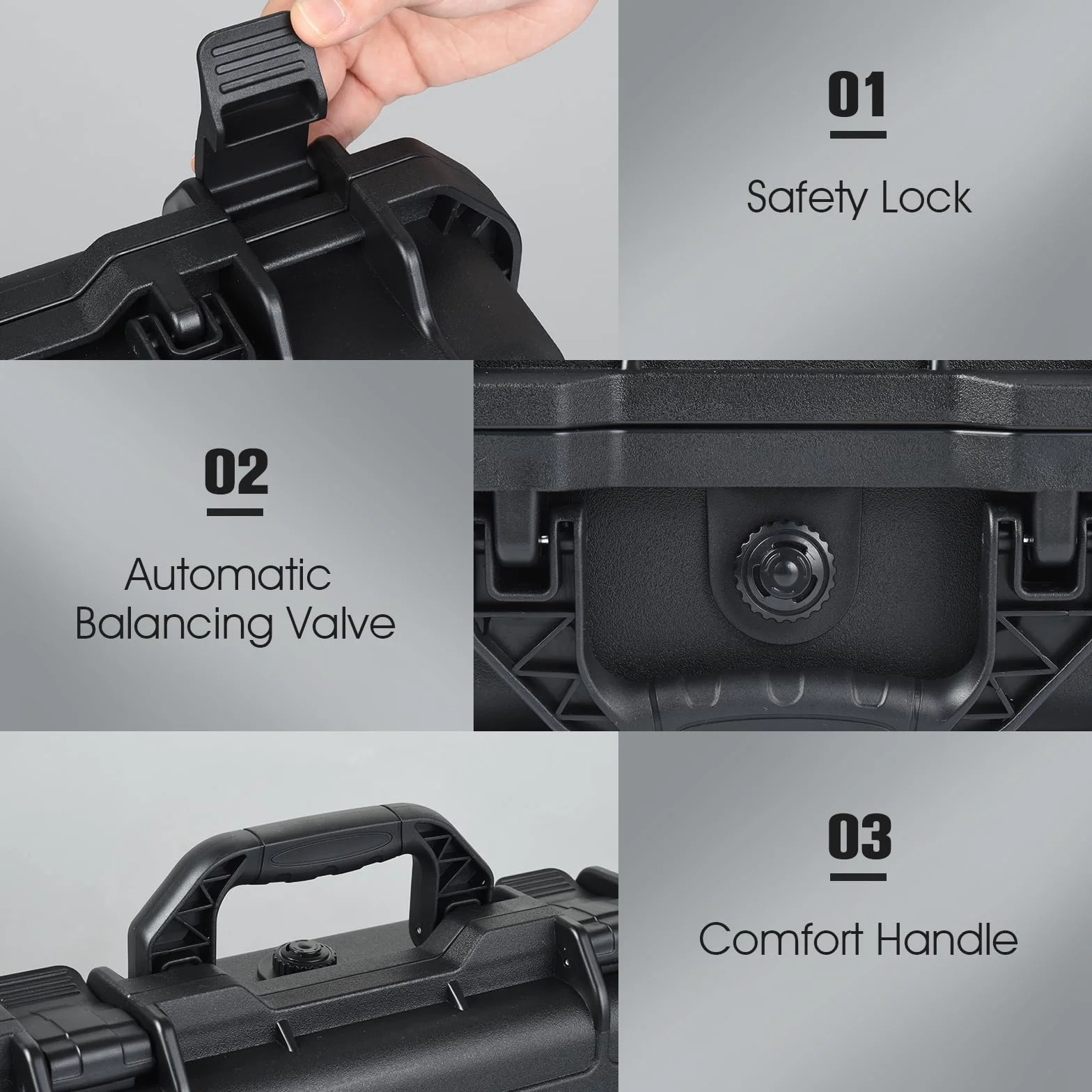 UTEBIT Custodia per Trasporto Rigida Impermeabile Compatibile per DJI Mini 4 Pro/Mini 3 Pro, Accessori per la custodia del drone per telecomando DJI RC 2/RC-N1