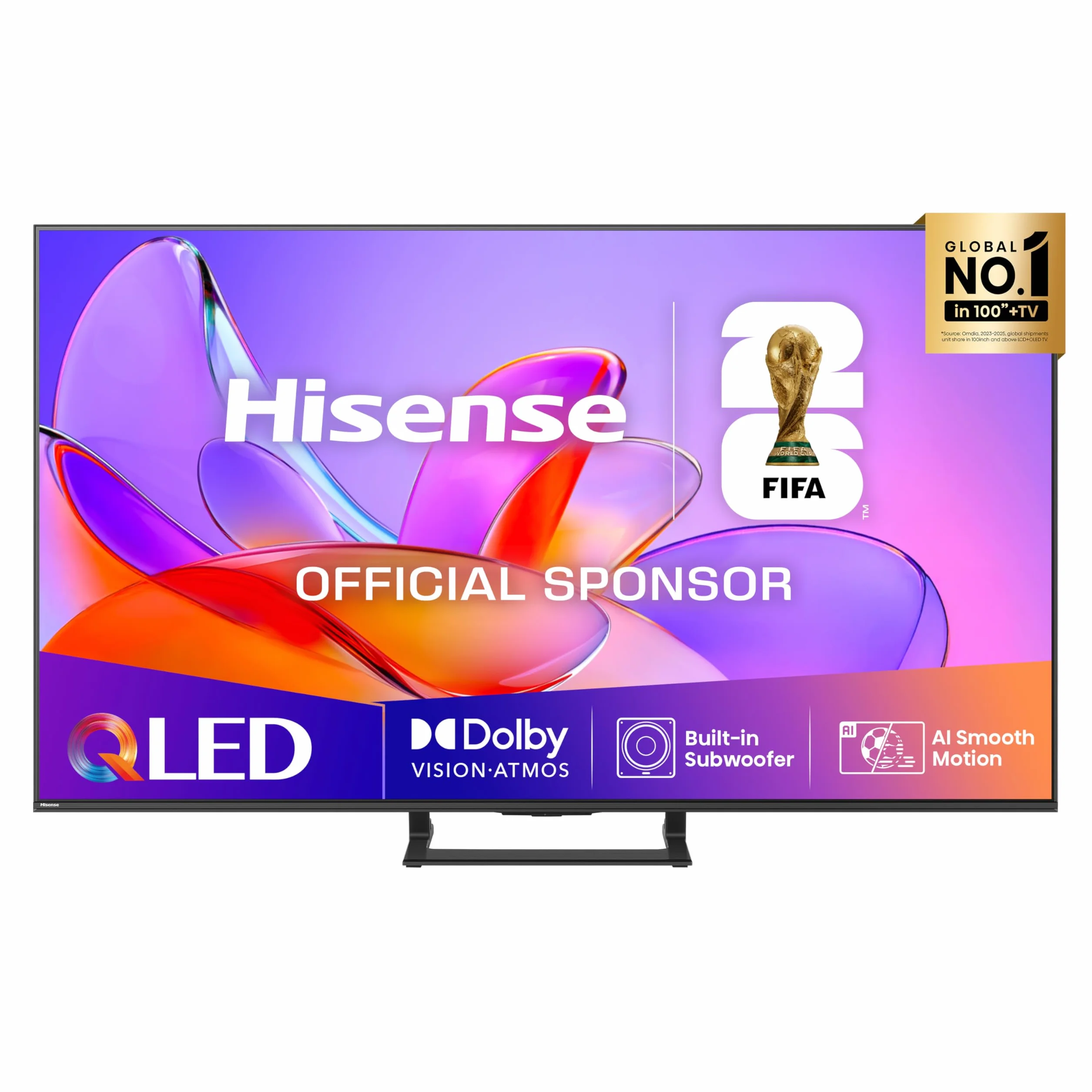 Hisense TV 50" QLED 4K 50A72Q Smart VIDAA U8 Dolby Vision HDR 10+ Game Mode Plus Dolby Atmos Alexa