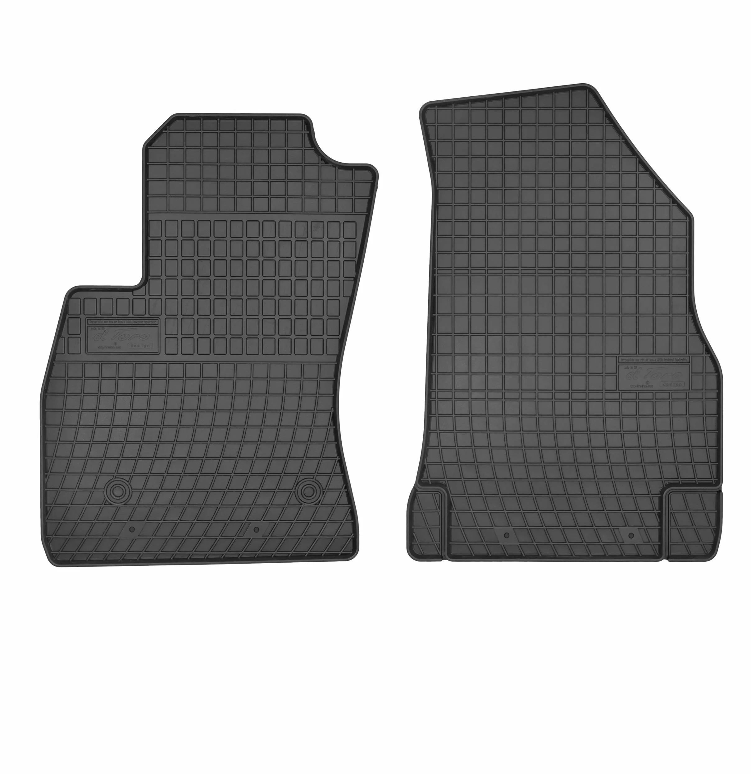 IMJ-Global Tappetini Auto Gomma elToro su Misura Compatibili con Fiat Doblo II 2010-2020 1° fila, Set Completo di Tappeti Auto per Migliorare Look e Sportività, Tappetino Premium in TPE Durevole