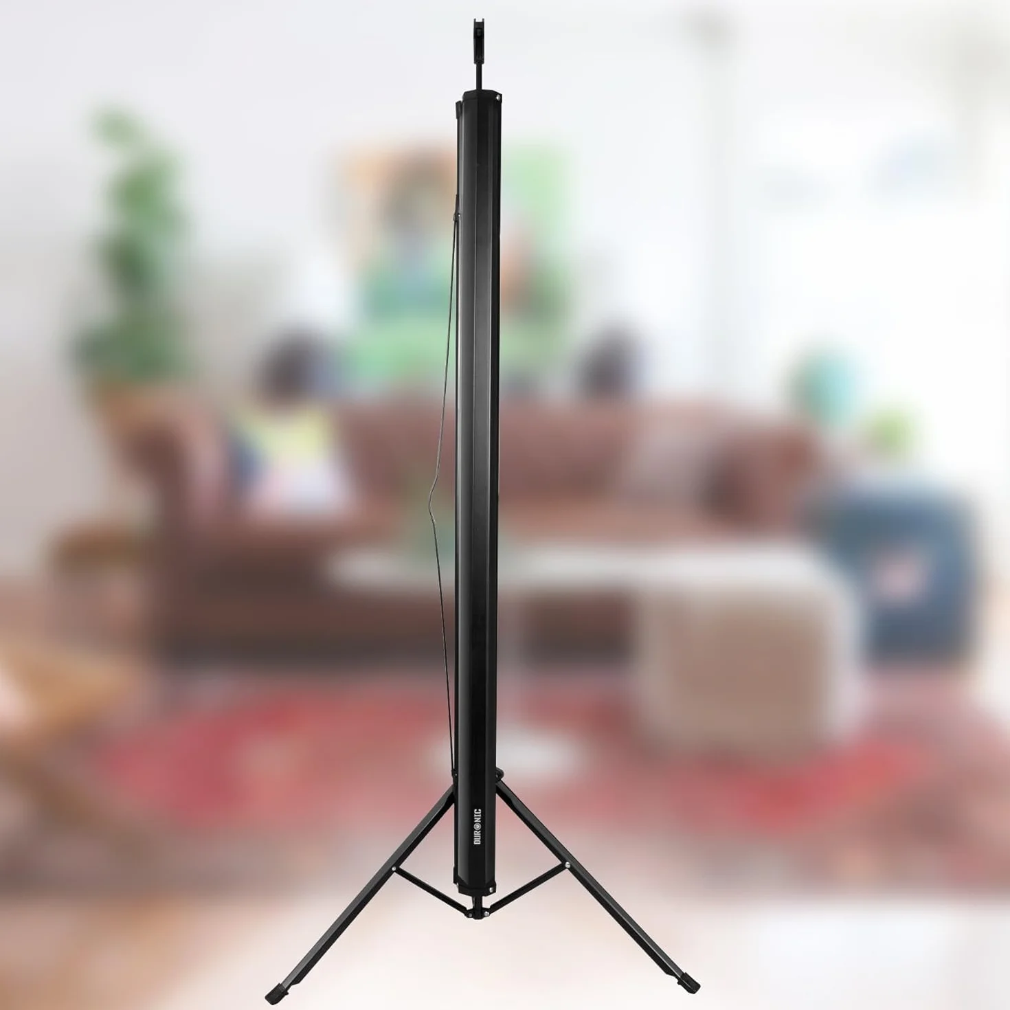 Duronic TPS75 16/9 schermo di proiezione opaco, per case, uffici, scuole, teatri e cinema, con treppiede| Schermo da 75” – area proiettata 166 x 93| Montabile a parete o a soffitto
