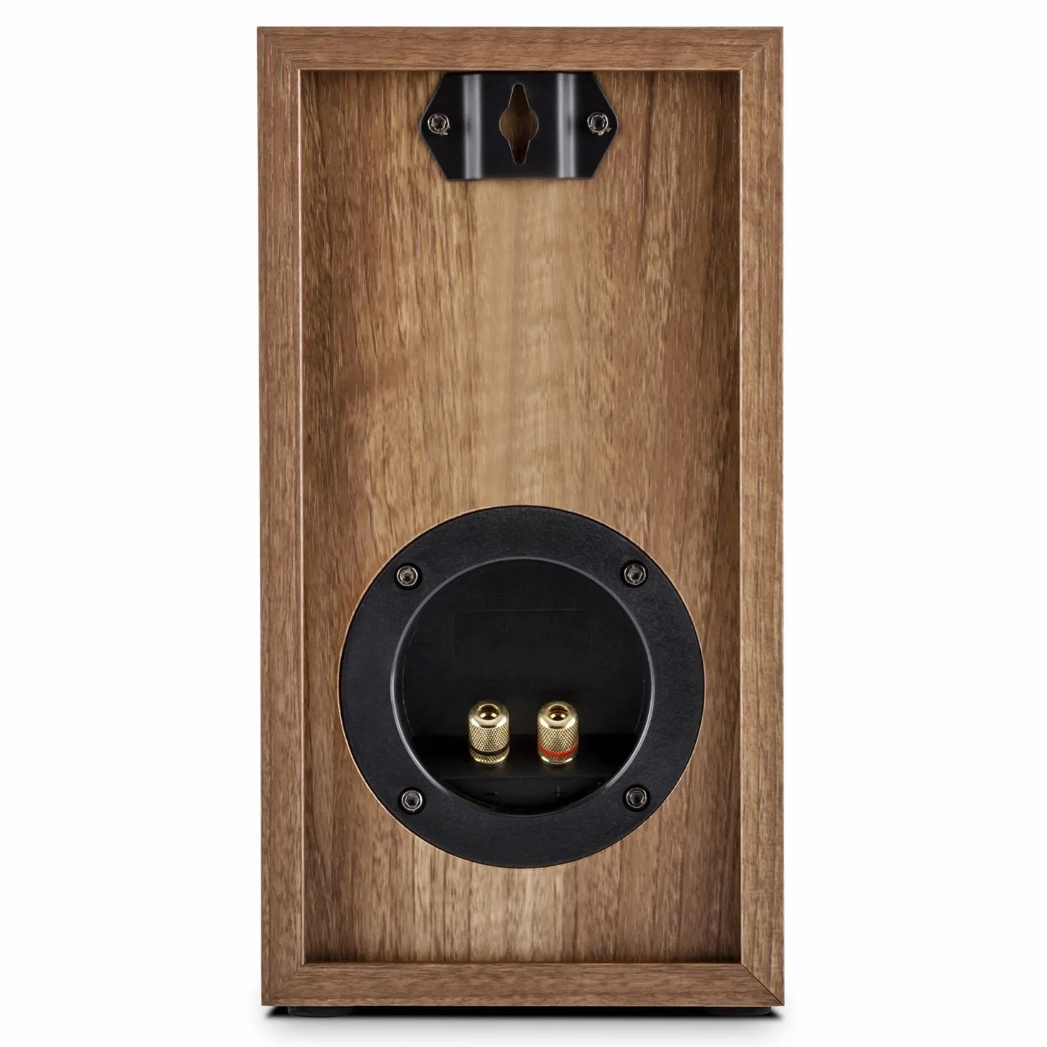 AUNA Linie 501 BS - Coppia di Diffusori da Scaffale, Altoparlanti Passivi, Casse Speaker, Tecnologia a 2 Vie, Midrange di 10 cm, Tweeter di 2.5 cm, 50 Watt RMS, Noce