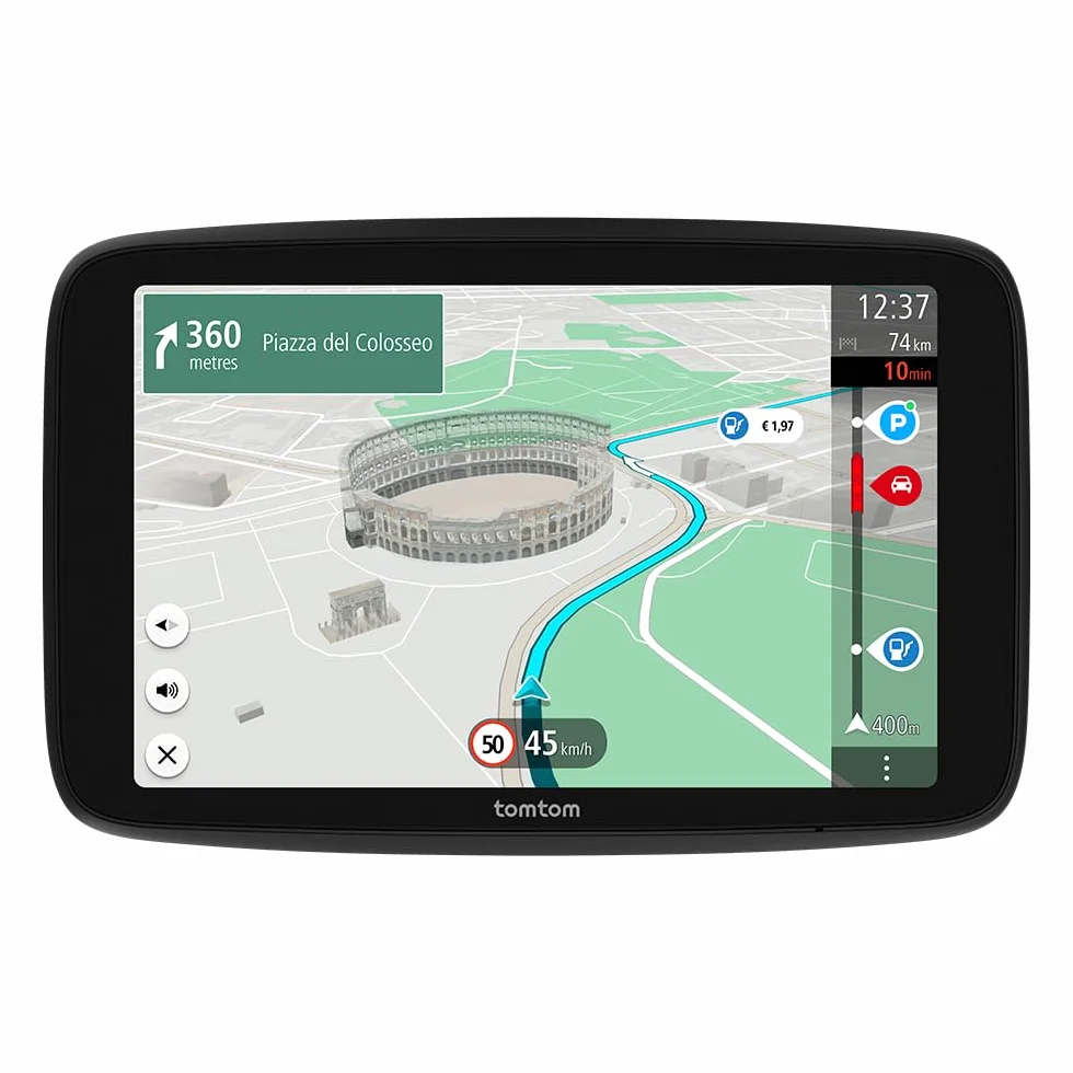 TomTom GO Superior Navigatore Satellitare 7" Auto Traffico Tutor Autovelox Mappe Mondo WiFi Parcheggi Prezzi Benzina