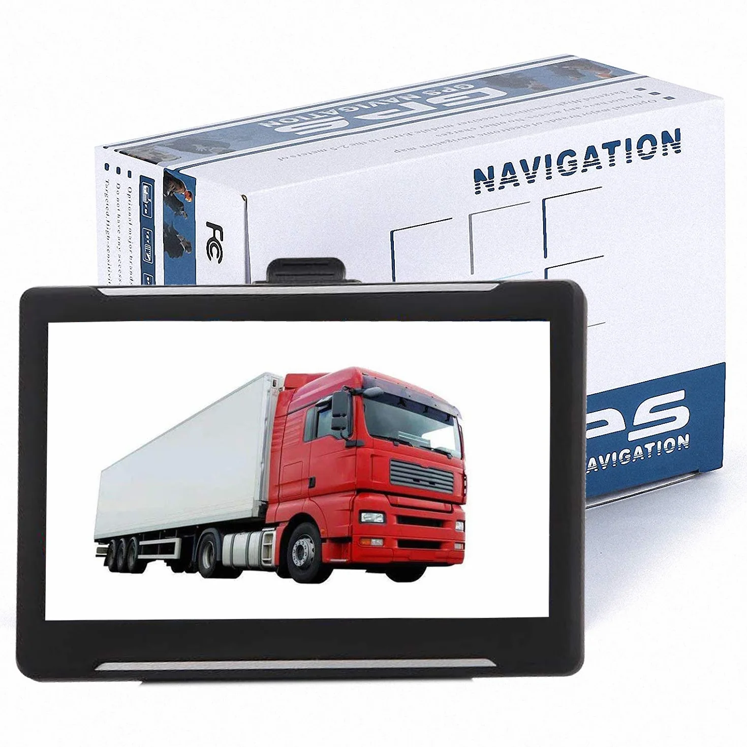Baceyong Navigatore GPS per Camion e Auto - 7 Pollici Touch Screen HD, Mappa a Vita del Regno EU e UK, FM 8G DDR256M HGV