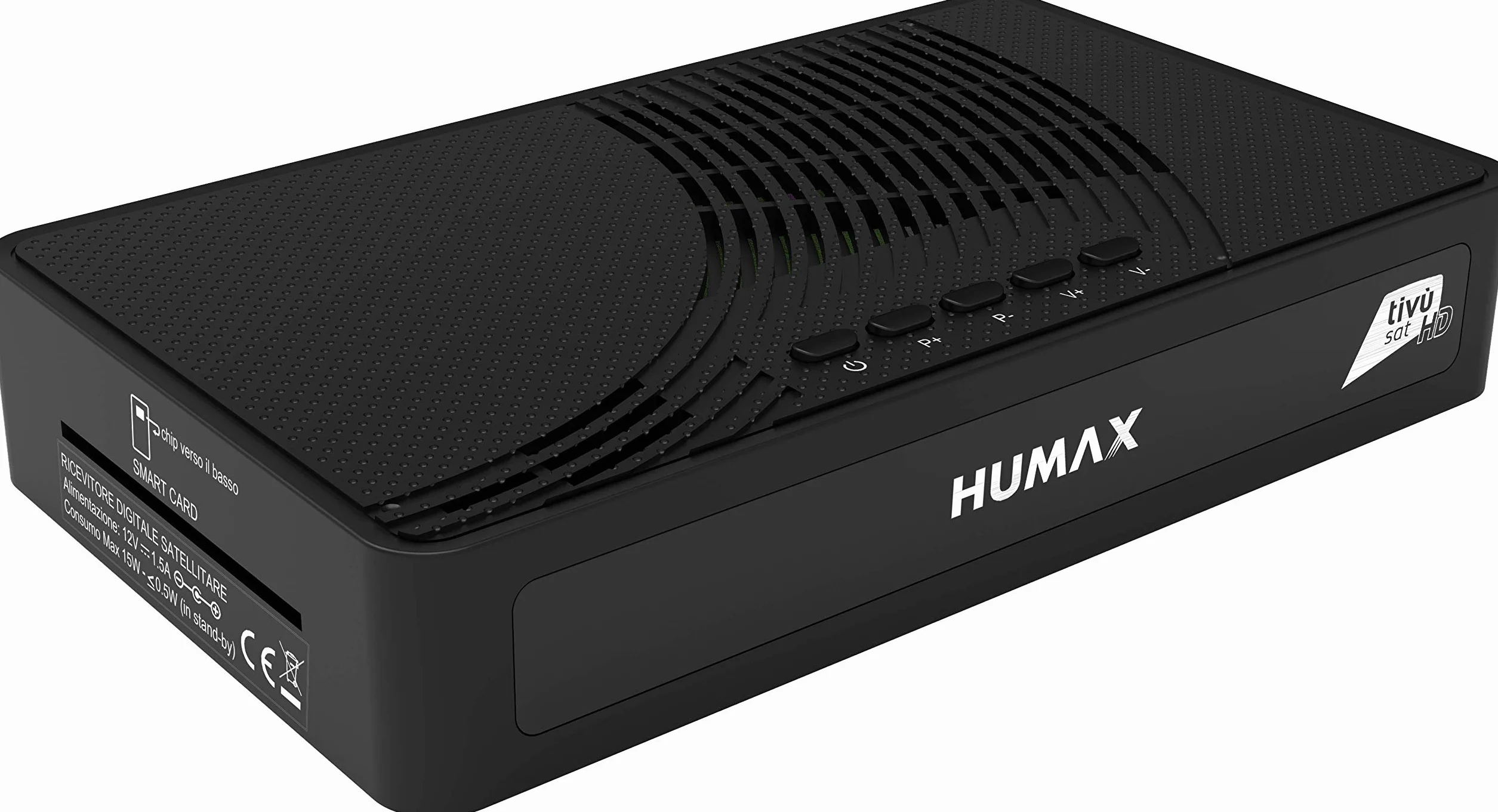 Humax – Ricevitore Satellitare HD con codifica S2 HD-3600S2 + scheda Tivùsat