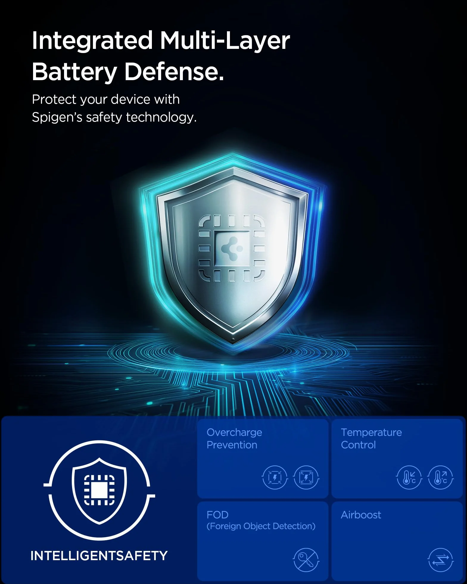 Spigen Essential CryoMax MagFit Qi2.2 25W [Raffreddamento Peltier] Caricatorer Wireless Auto per Cellulare, Cavo Incluso, Supporto Telefono Ricarica MagSafe Compatibile con iPhone 17/17e/16/15/14