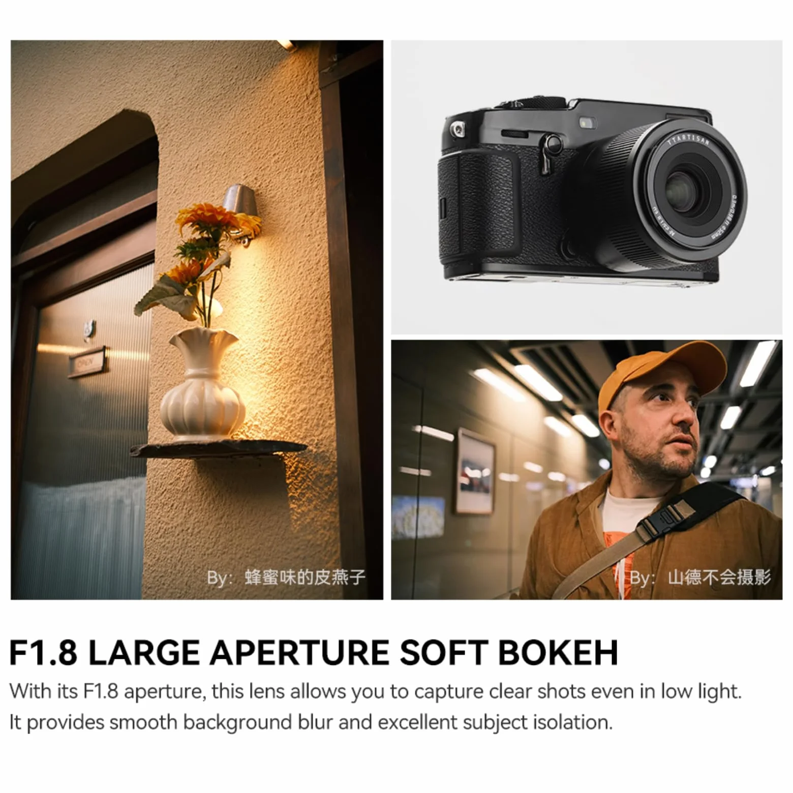 TTArtisan Obiettivo 23mm F1.8 Autofocus APS-C per fotocamere E-Mount A5000 A6500 A6600 NEX-3 NEX-3N NEX-7 NEX5 CA7 A7I A7R A7S A7SI A7SII A9 e altro ancora. (nero)