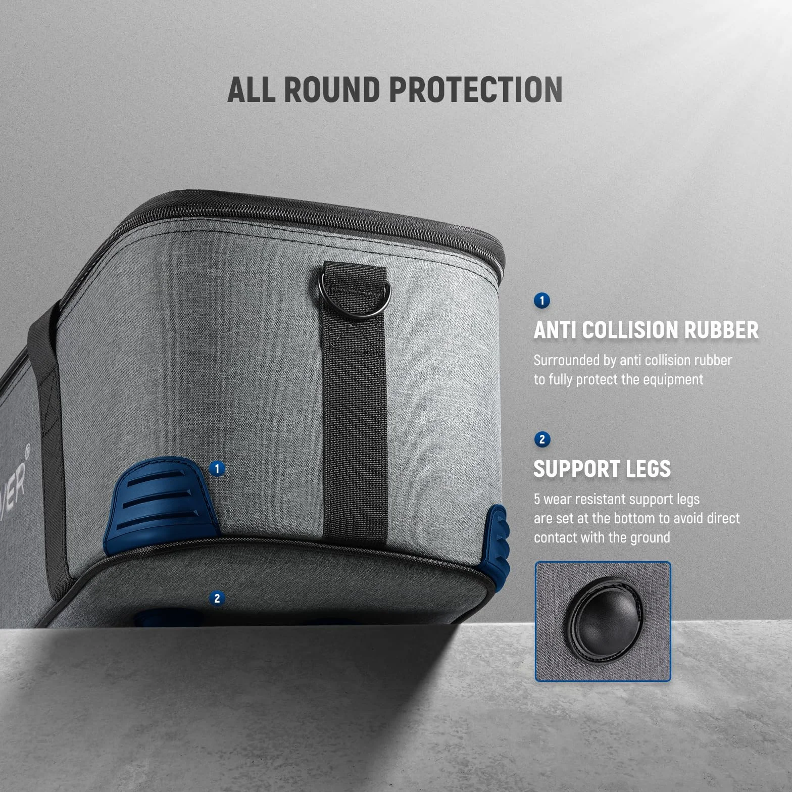 NEEWER CB200B Borsa da Trasporto con Tracolla, Maniglia, Scomparti Mobili in Schiuma per Luce da Studio, Tasca in Rete per Accessorio di Diffusore Riflettore, Custodia Resistente Antiurto Oxford, PB6