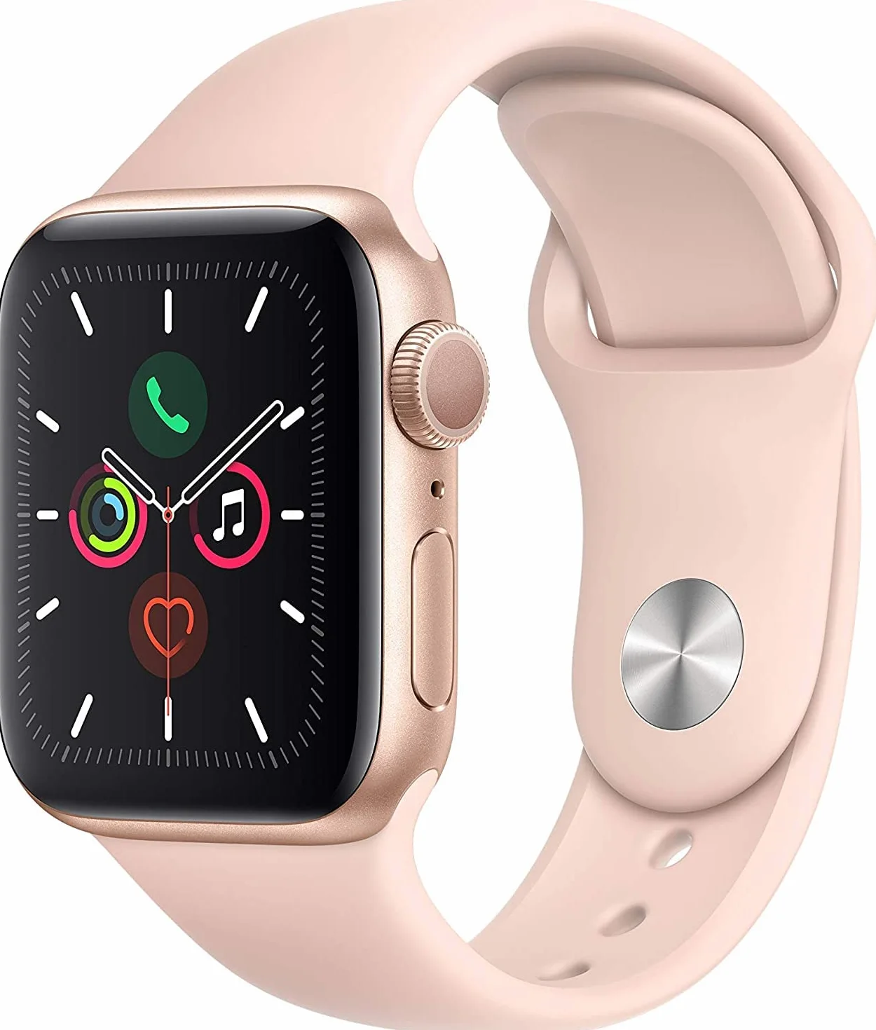 Apple Watch Series 5 40mm (GPS) - Cassa In Alluminio Color Oro Con Cinturino Sport Rosa Sabbia (Ricondizionato)